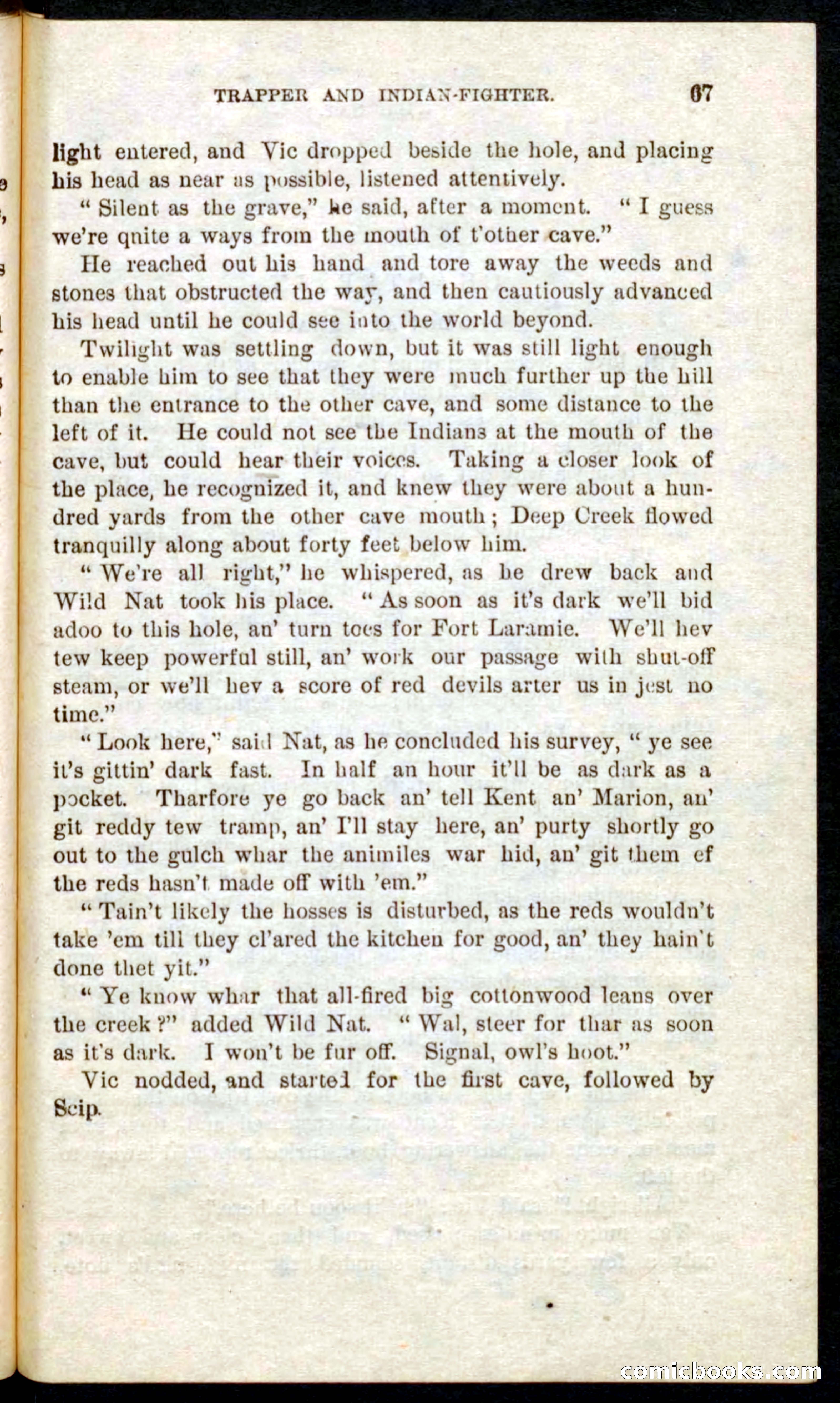 Beadle's Pocket Novels No. 41: Nat, the Trapper — page 63 of 84