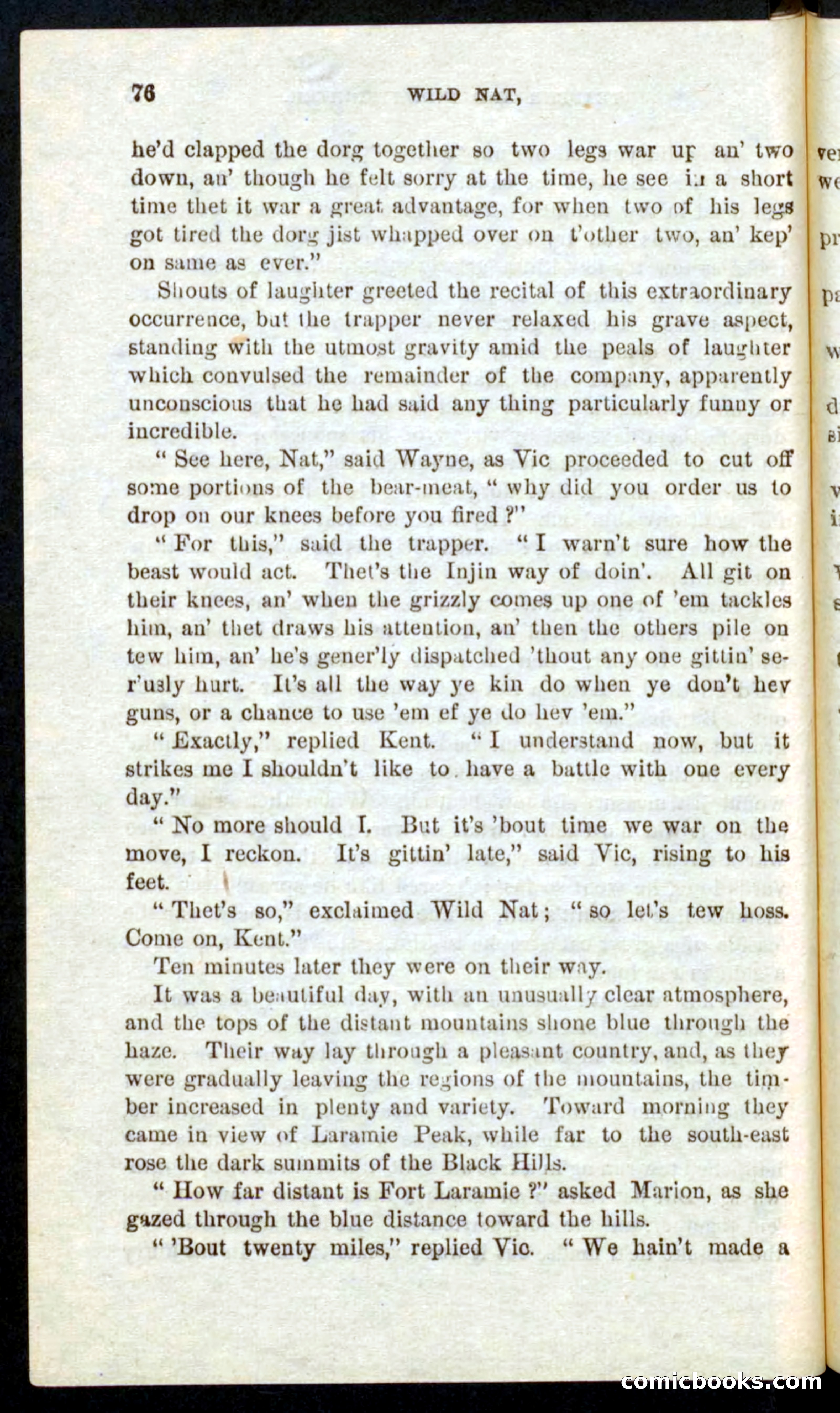 Beadle's Pocket Novels No. 41: Nat, the Trapper — page 72 of 84