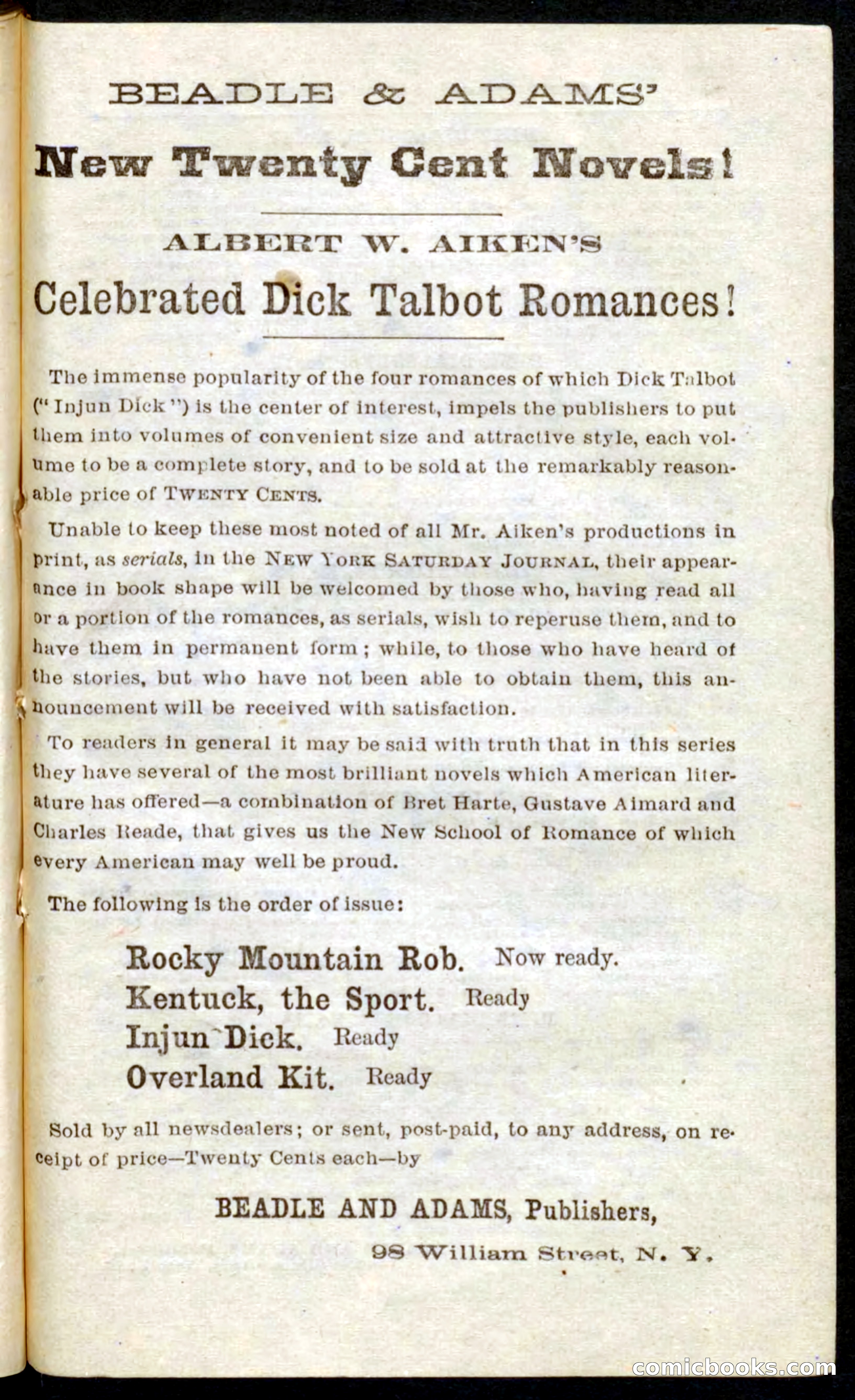 Beadle's Pocket Novels No. 41: Nat, the Trapper — page 81 of 84