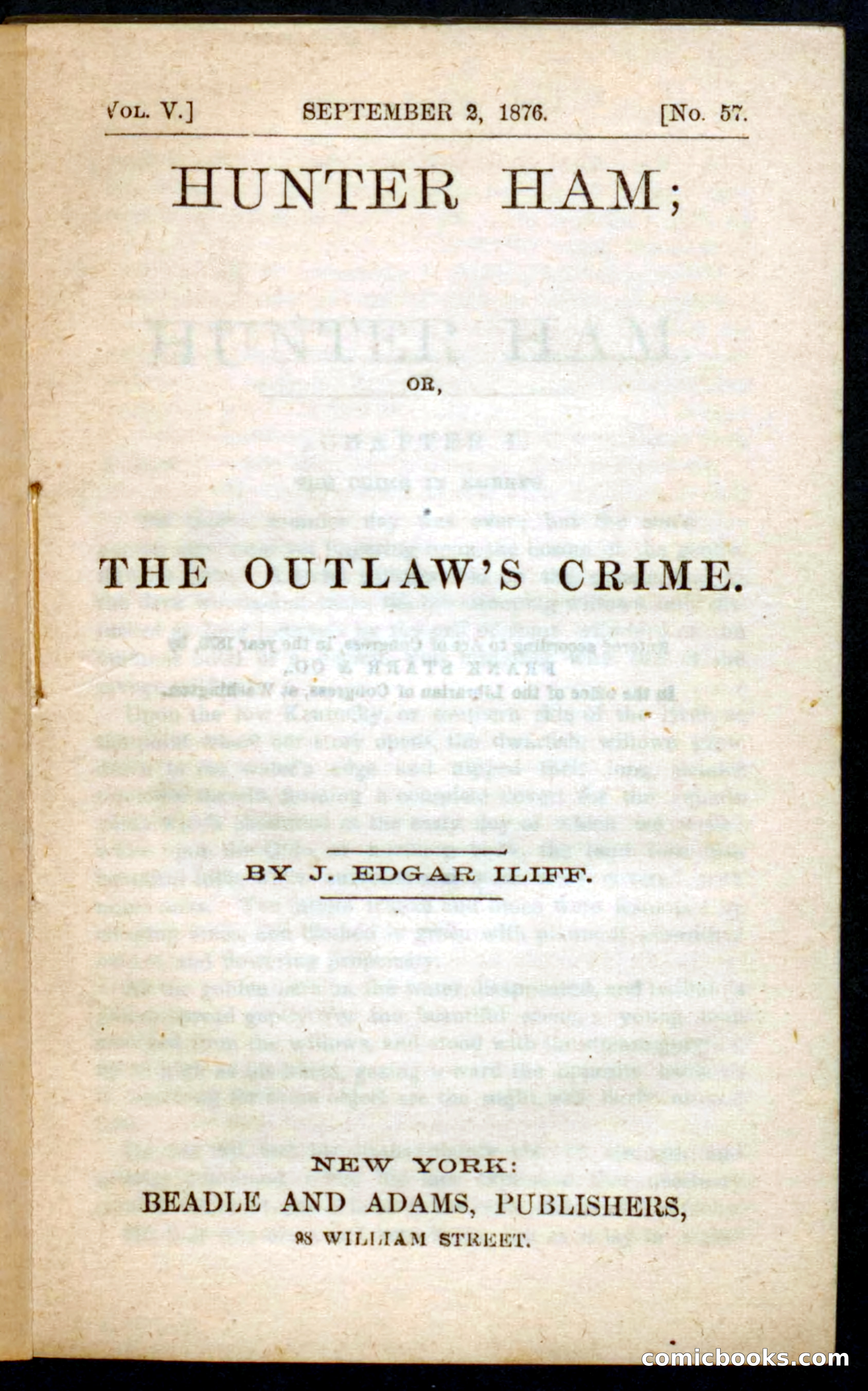 Beadle's Pocket Novels No. 57: Hunter Ham — page 3 of 100