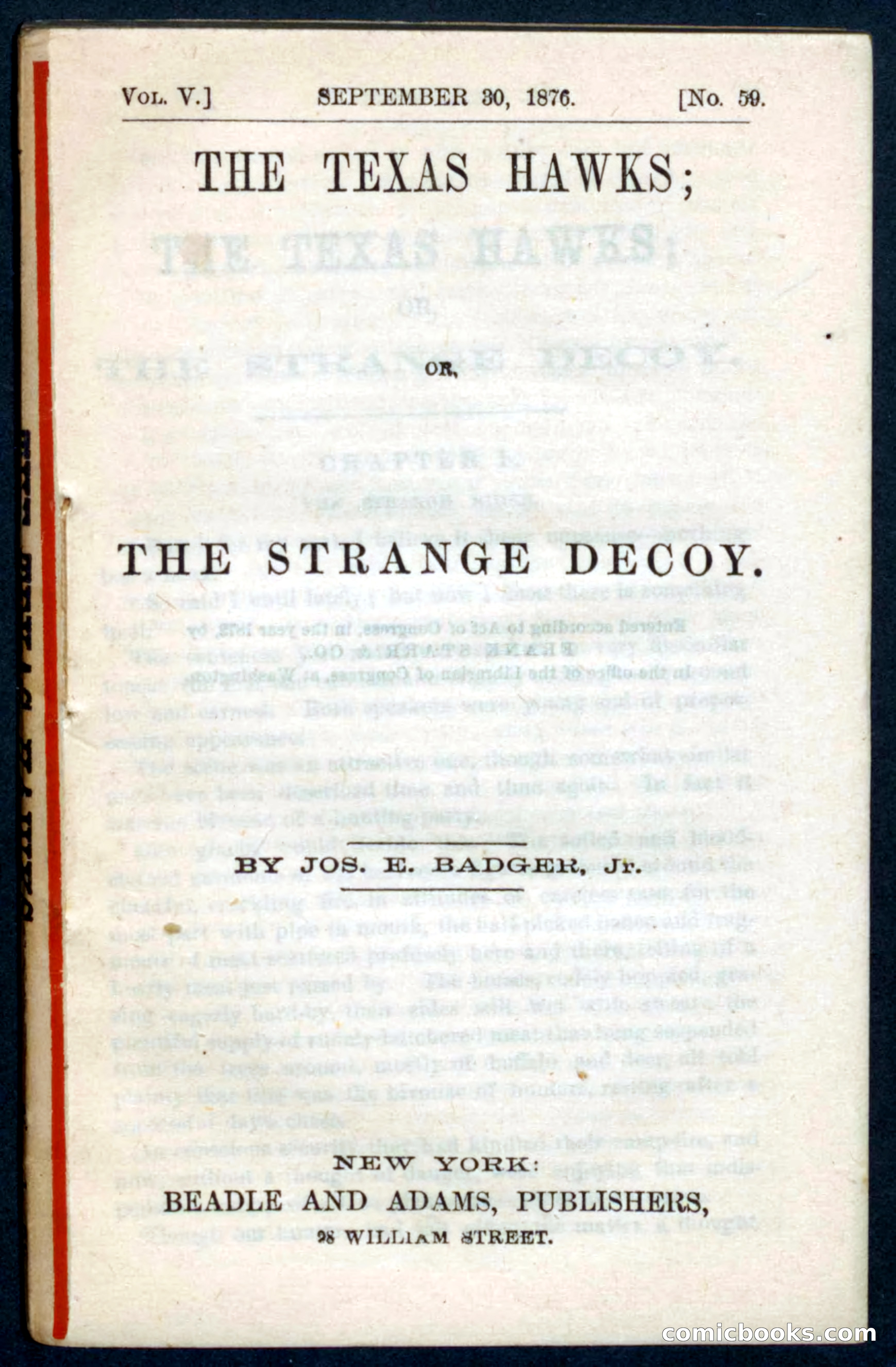 Beadle's Pocket Novels No. 59: The Texas Hawks — page 3 of 100