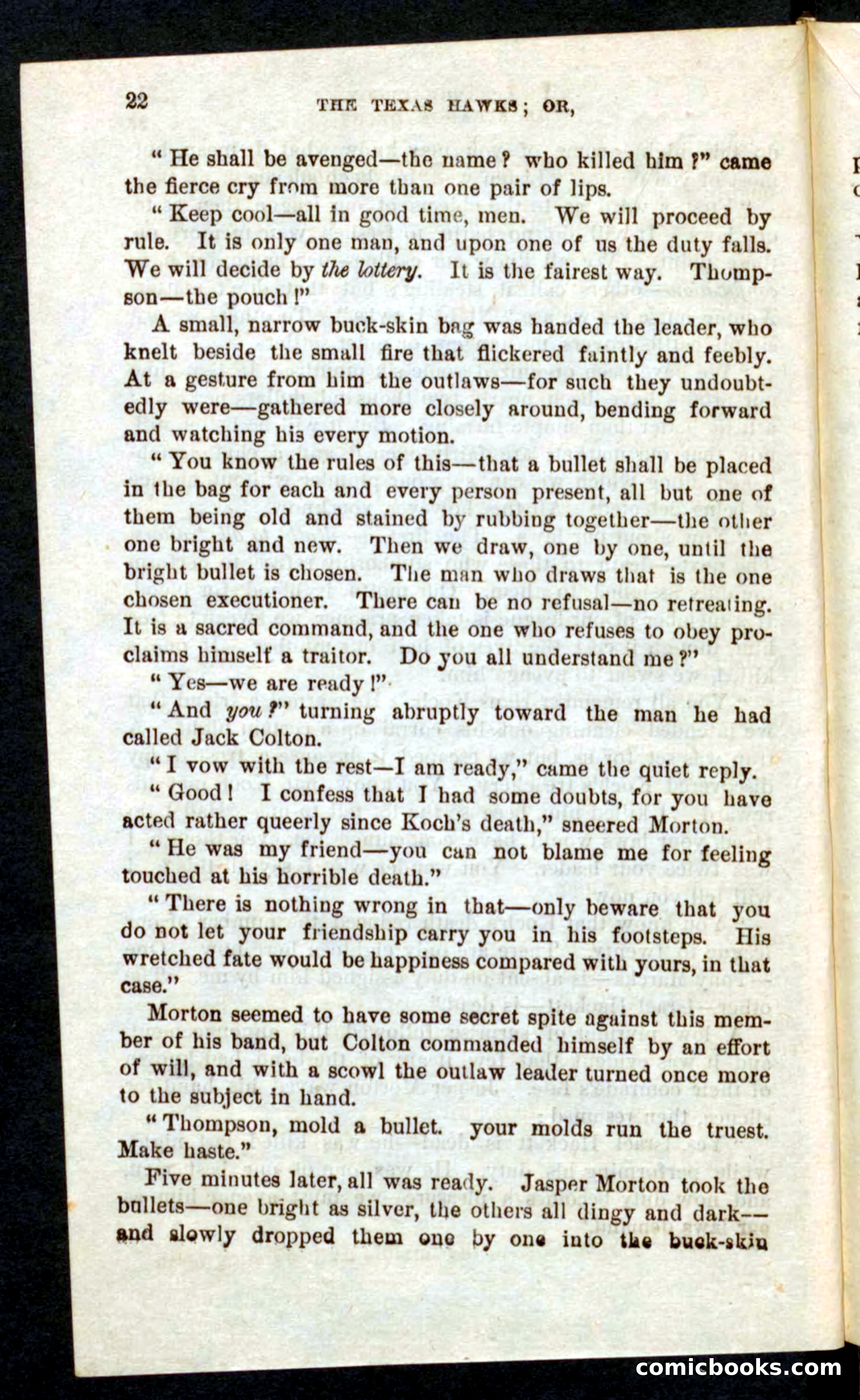 Beadle's Pocket Novels No. 59: The Texas Hawks — page 18 of 100