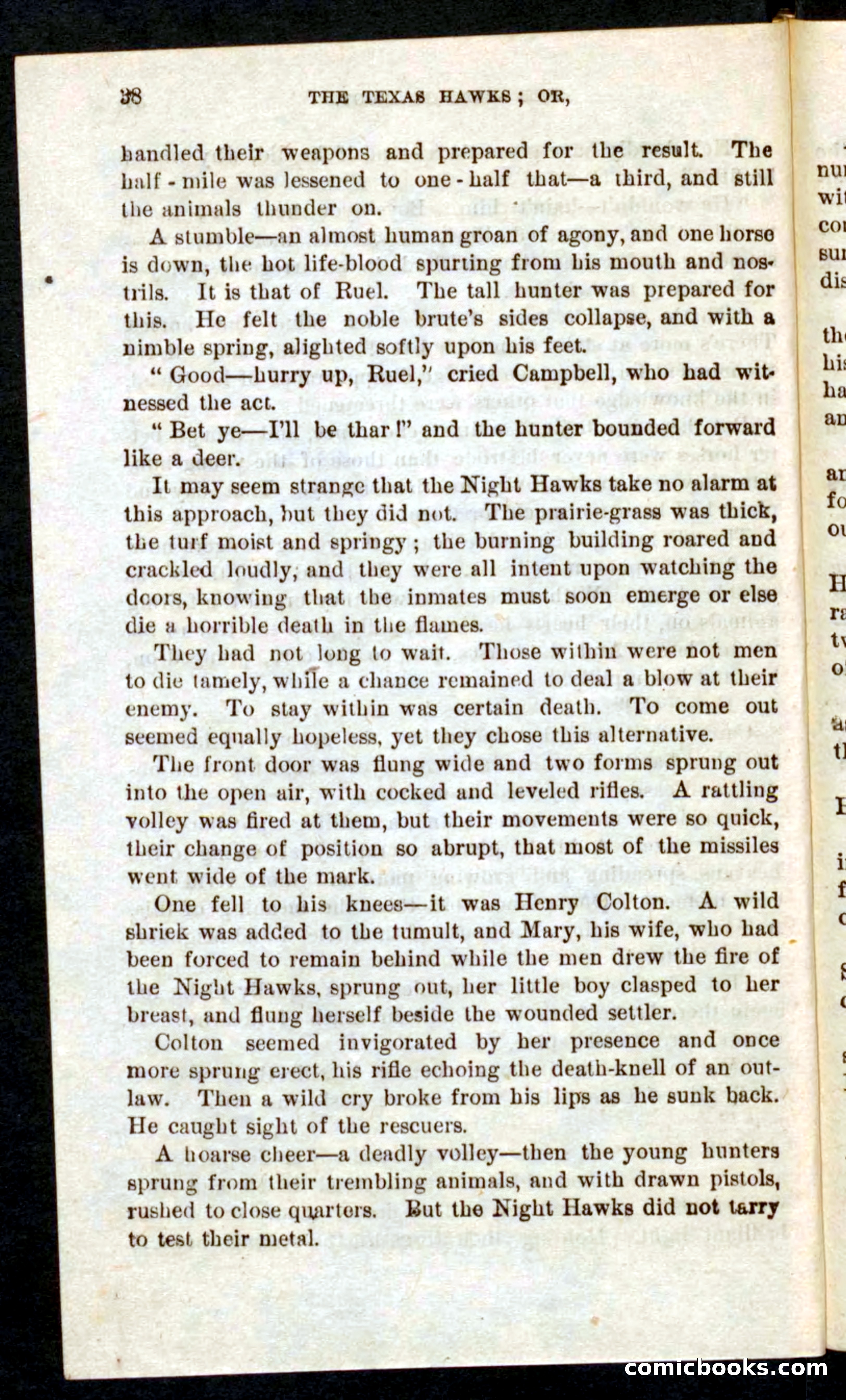 Beadle's Pocket Novels No. 59: The Texas Hawks — page 34 of 100