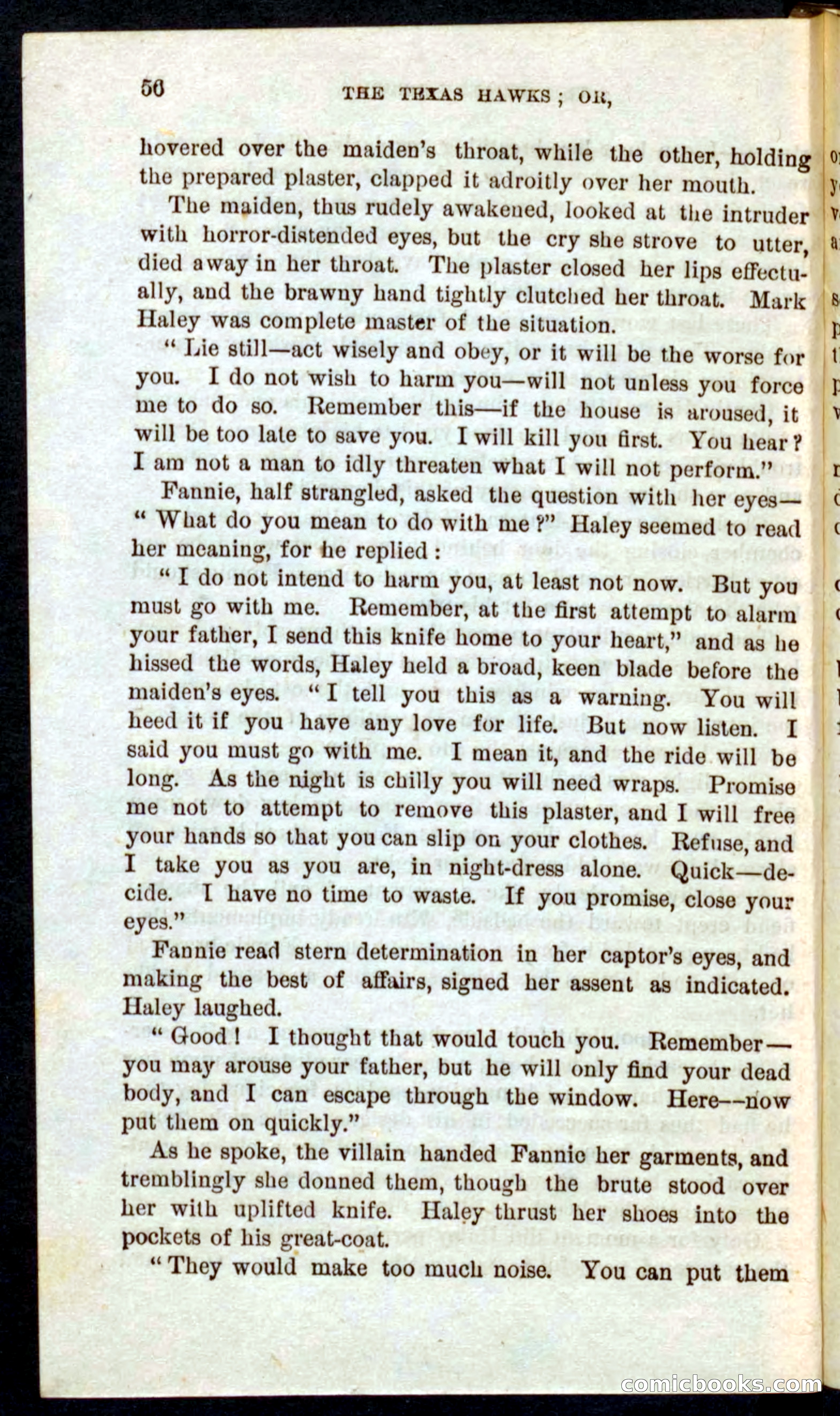 Beadle's Pocket Novels No. 59: The Texas Hawks — page 52 of 100