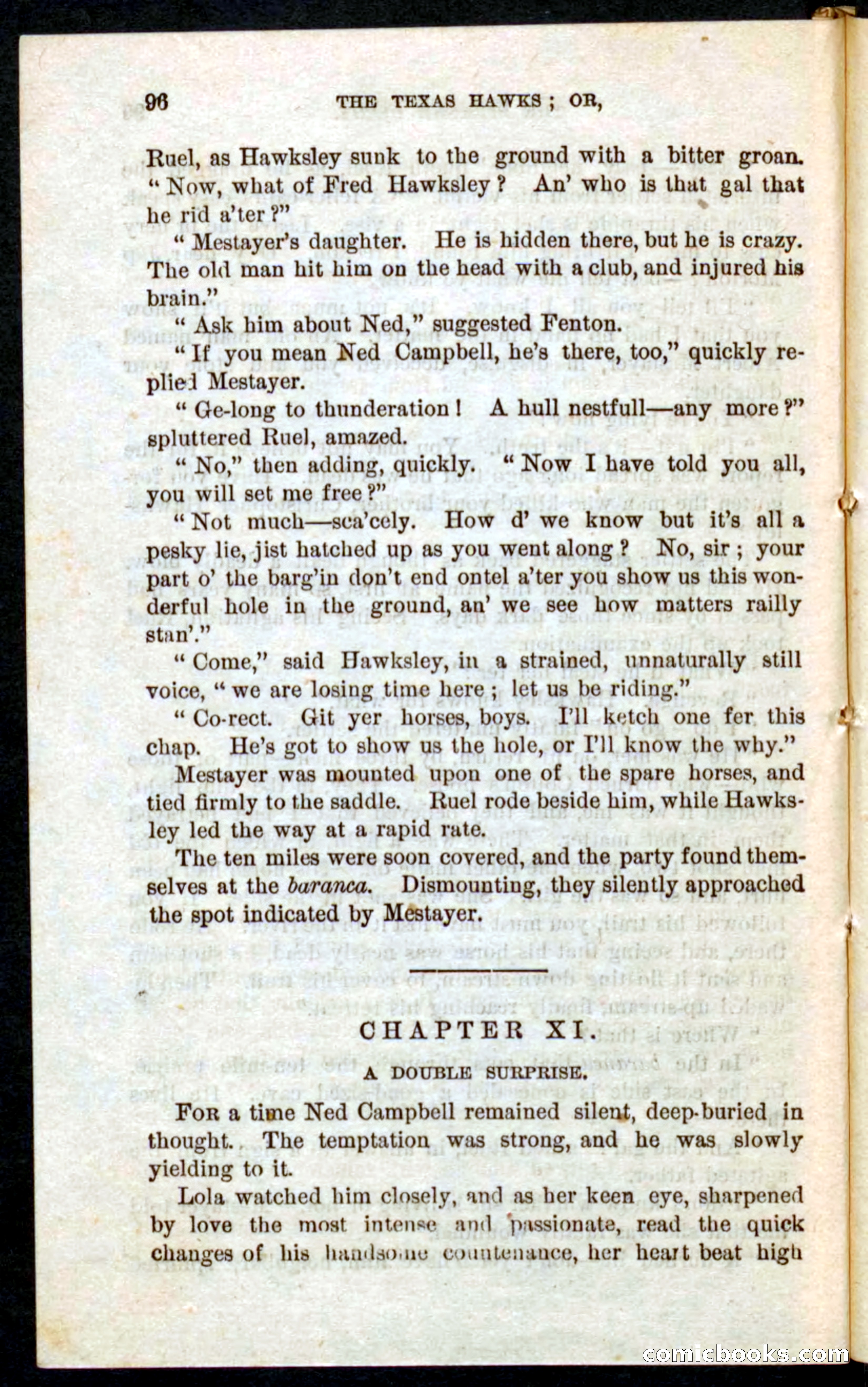 Beadle's Pocket Novels No. 59: The Texas Hawks — page 92 of 100