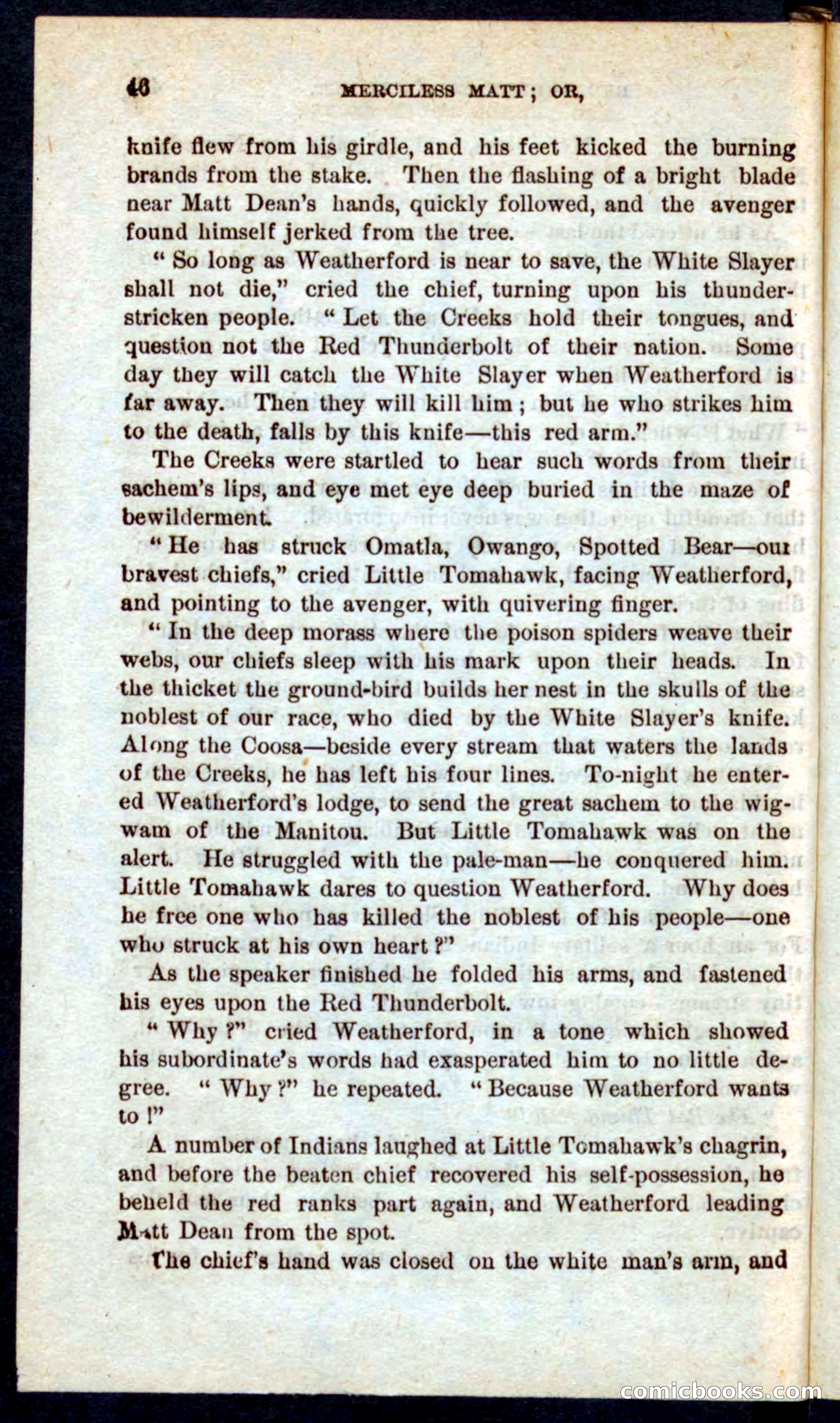 Beadle's Pocket Novels No. 60: Merciless Matt — page 42 of 100