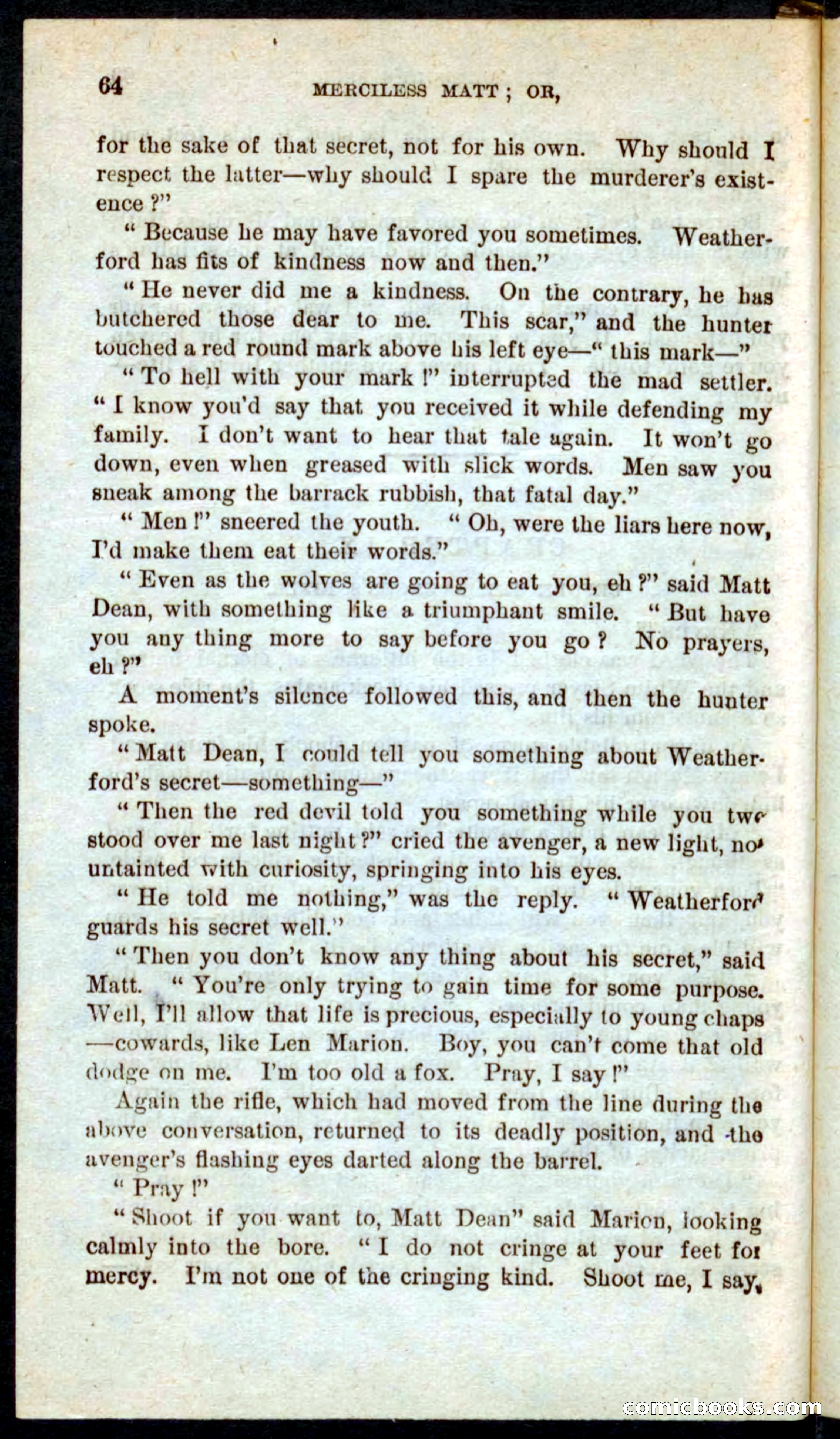 Beadle's Pocket Novels No. 60: Merciless Matt — page 60 of 100