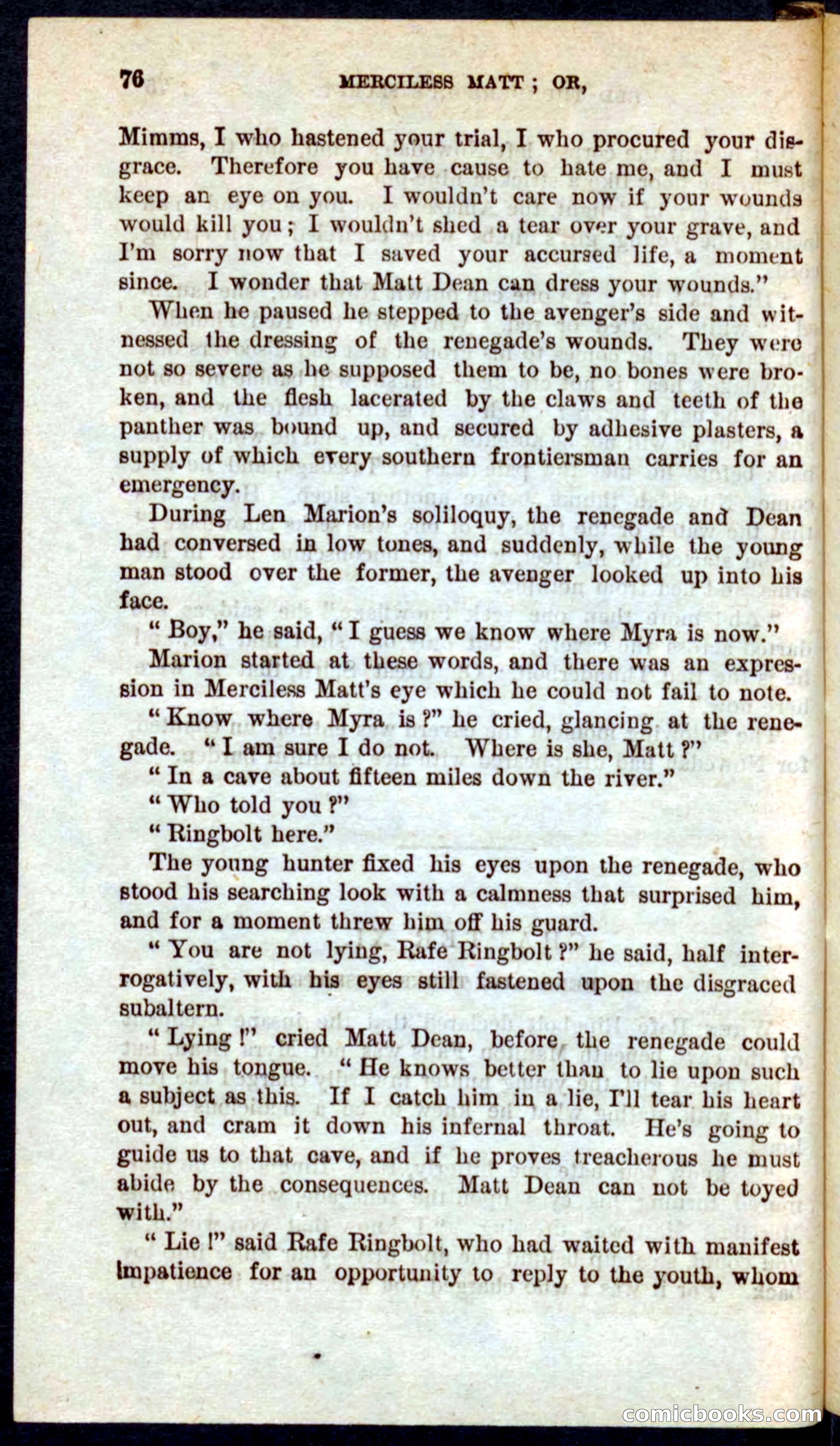 Beadle's Pocket Novels No. 60: Merciless Matt — page 72 of 100