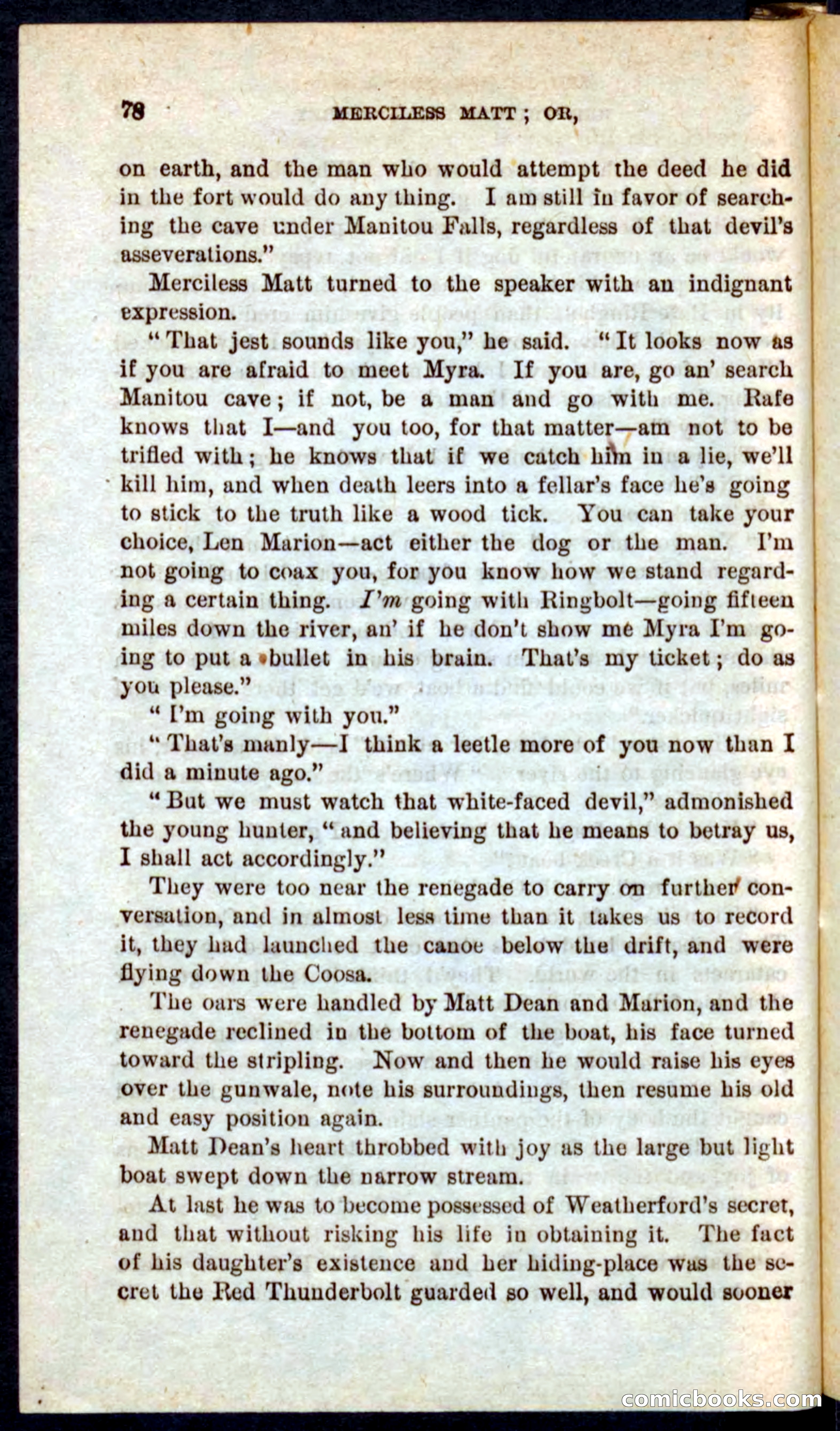 Beadle's Pocket Novels No. 60: Merciless Matt — page 74 of 100