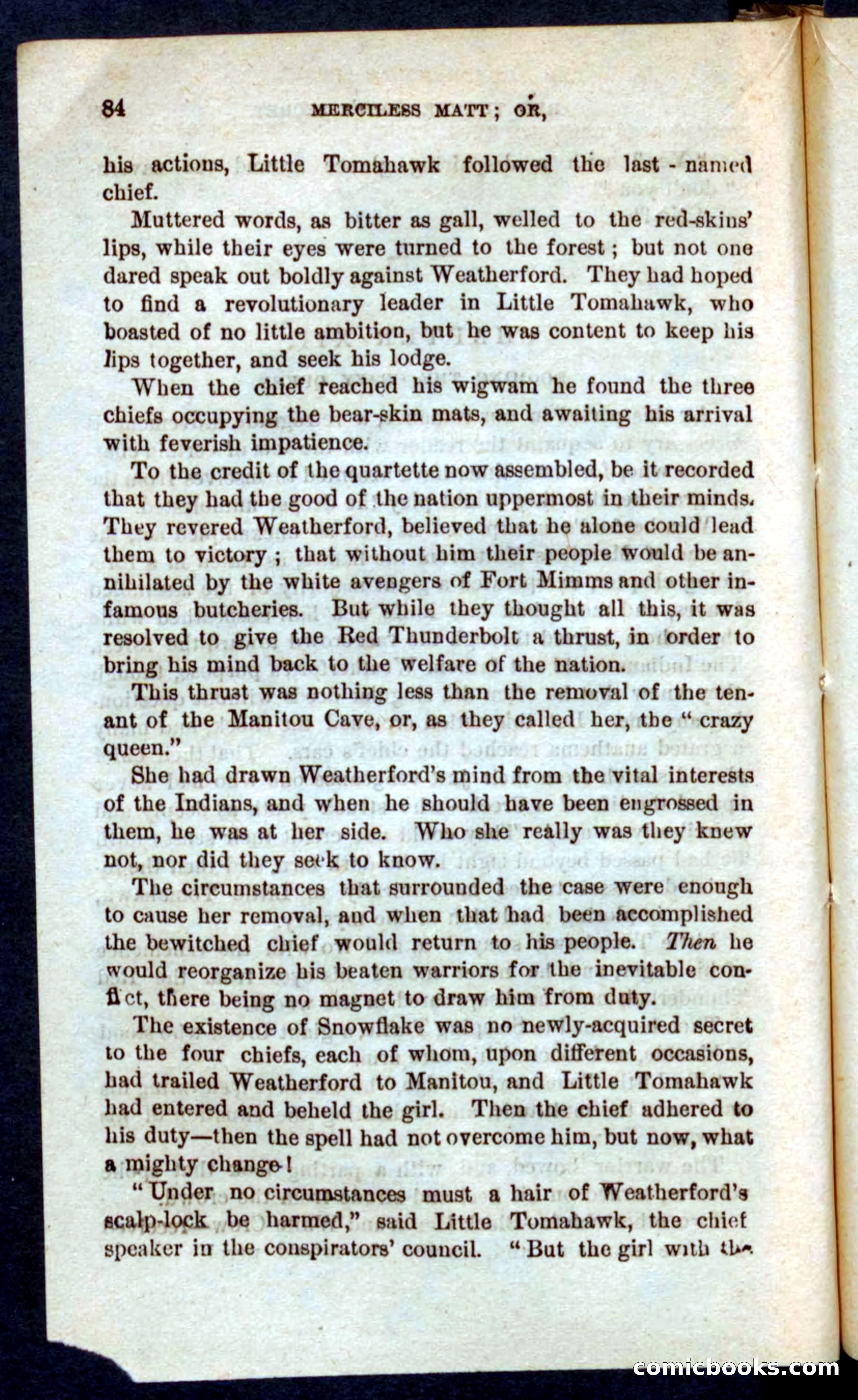 Beadle's Pocket Novels No. 60: Merciless Matt — page 80 of 100