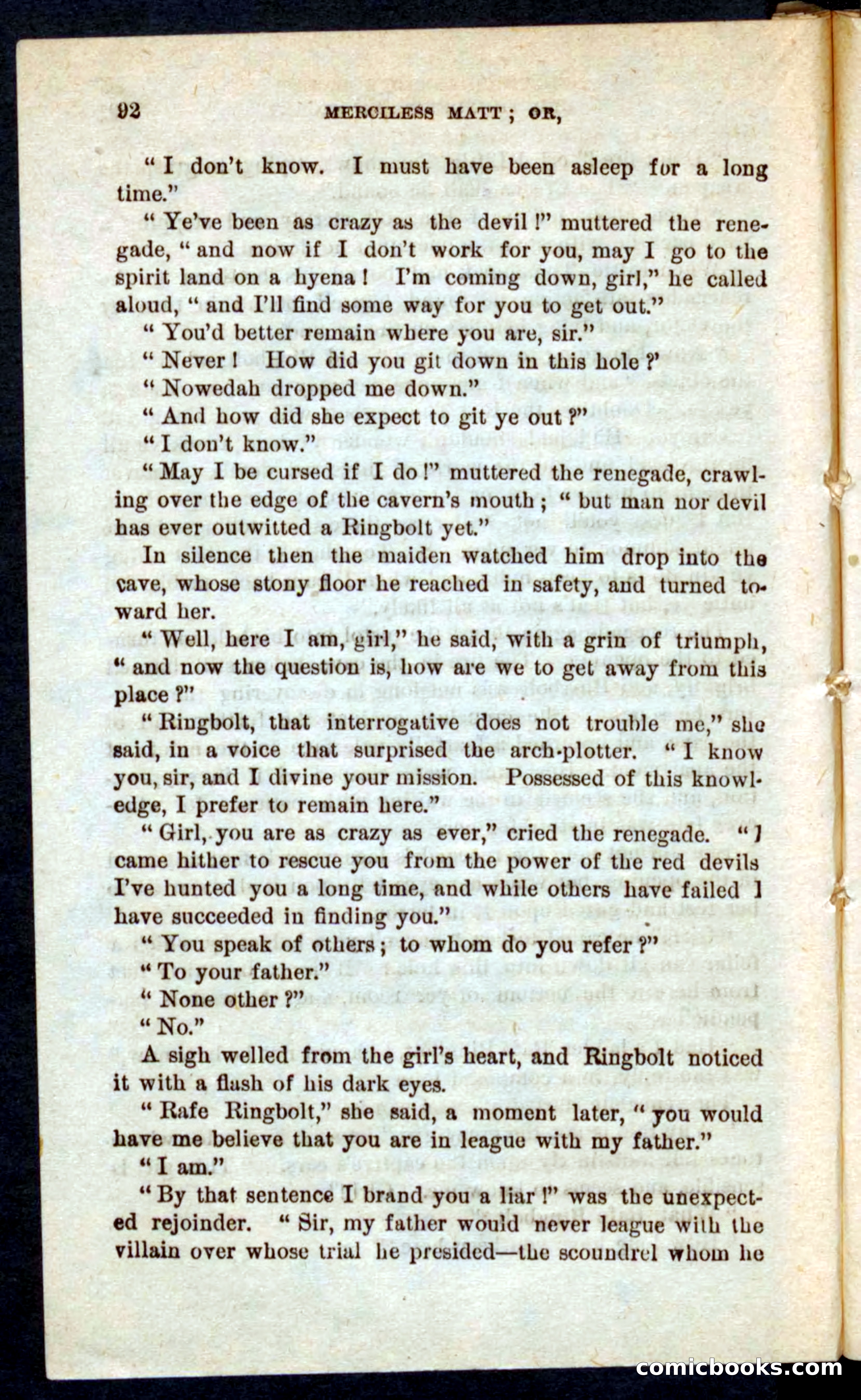Beadle's Pocket Novels No. 60: Merciless Matt — page 88 of 100