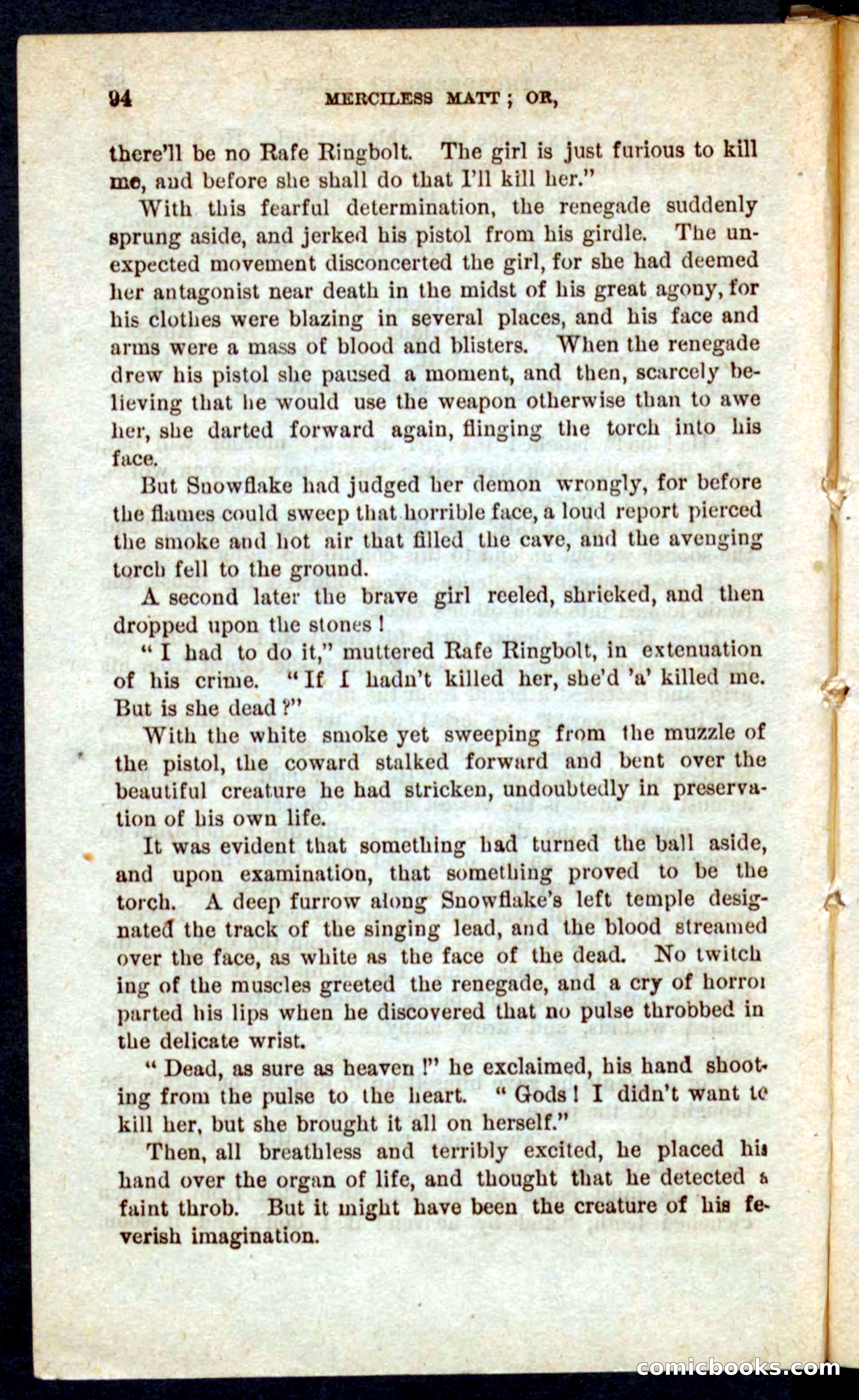 Beadle's Pocket Novels No. 60: Merciless Matt — page 90 of 100