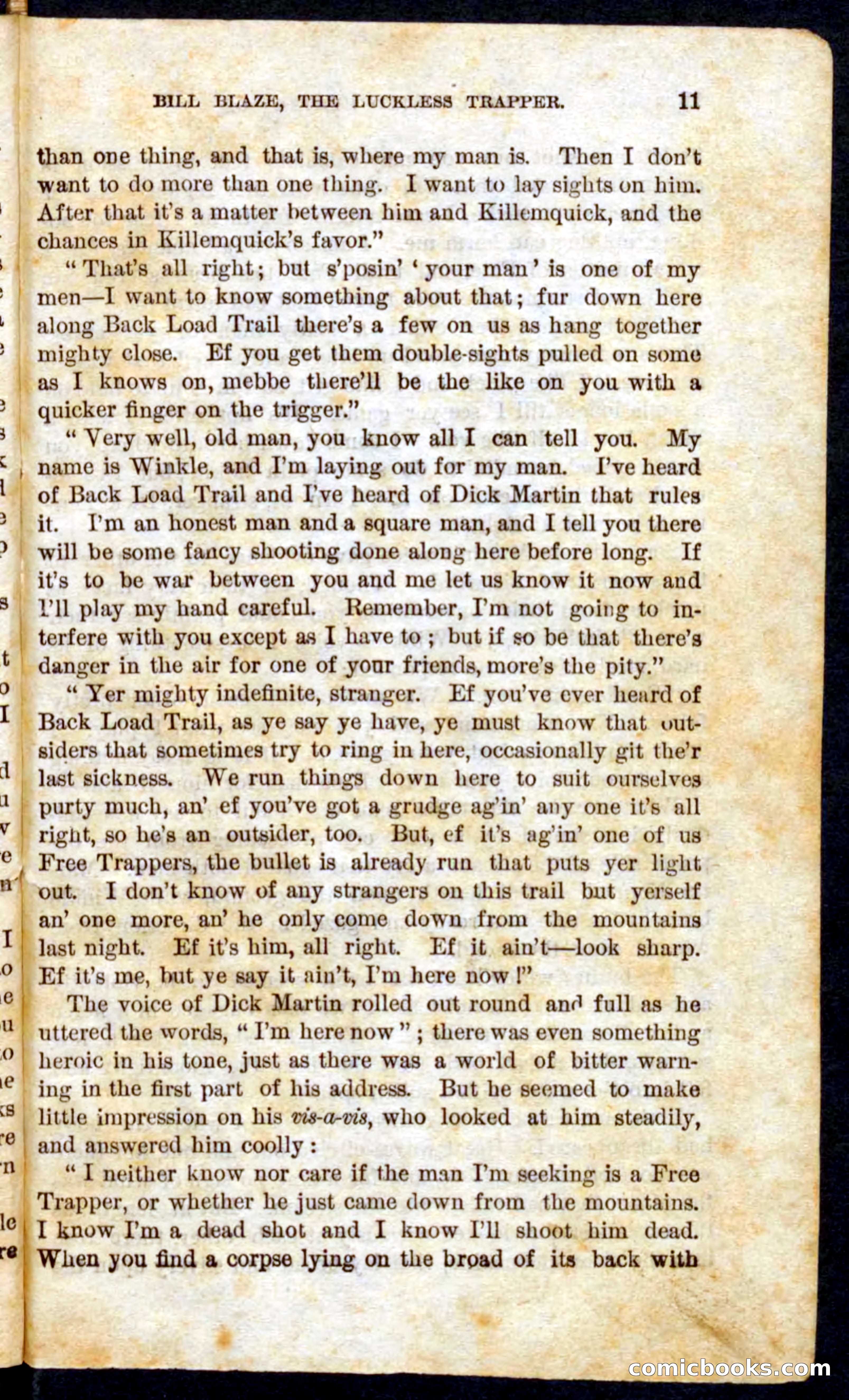 Beadle's Pocket Novels No. 62: The Luckless Trapper — page 9 of 100