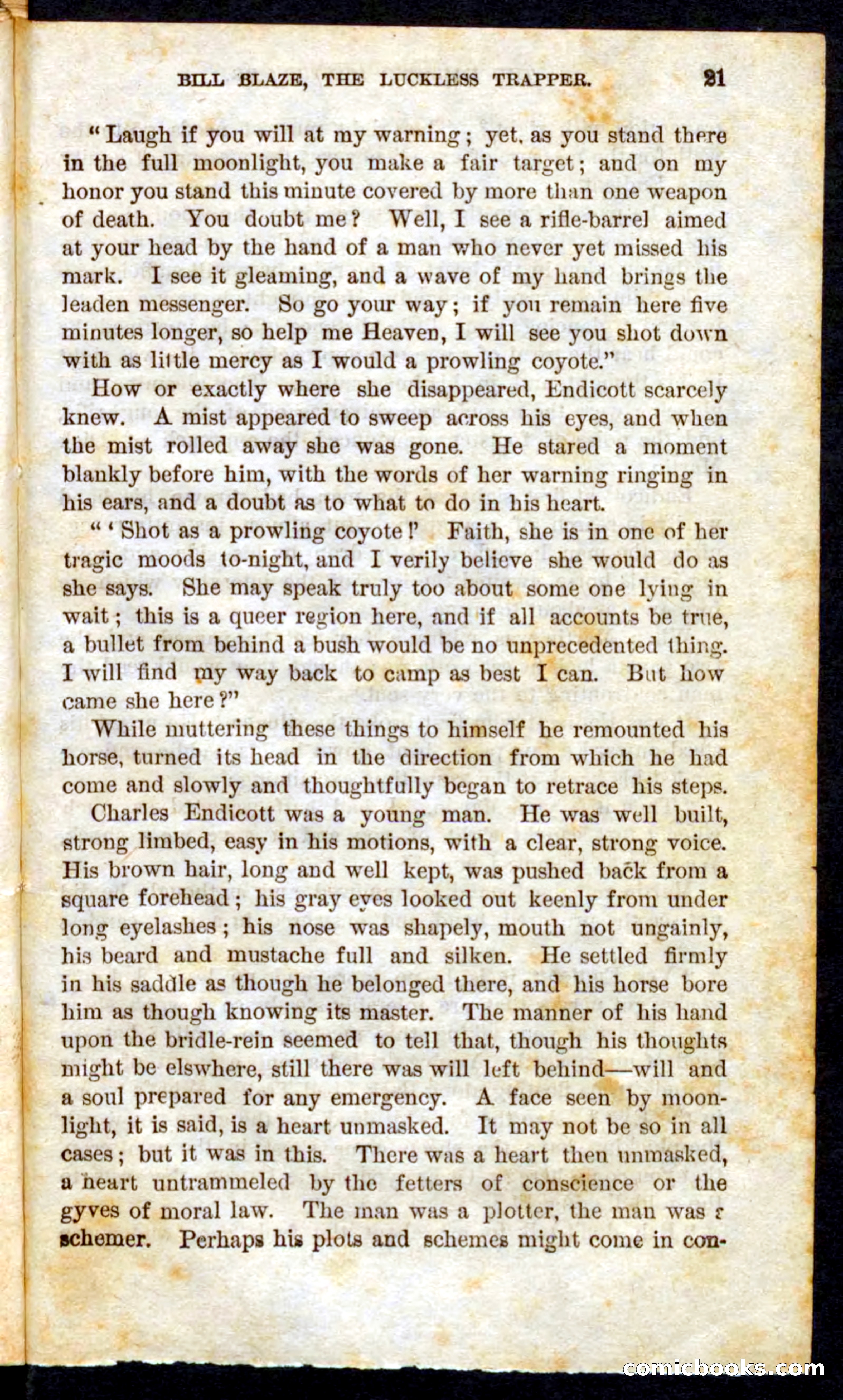 Beadle's Pocket Novels No. 62: The Luckless Trapper — page 19 of 100