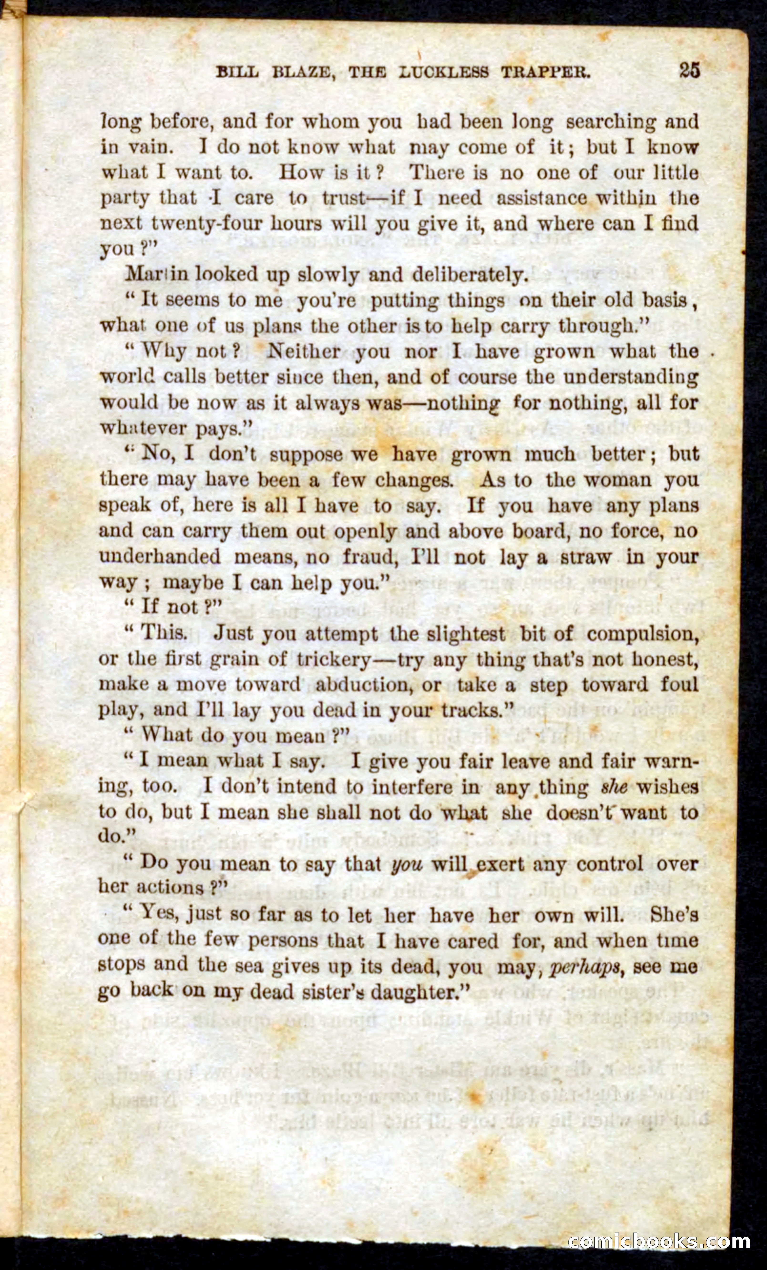 Beadle's Pocket Novels No. 62: The Luckless Trapper — page 23 of 100