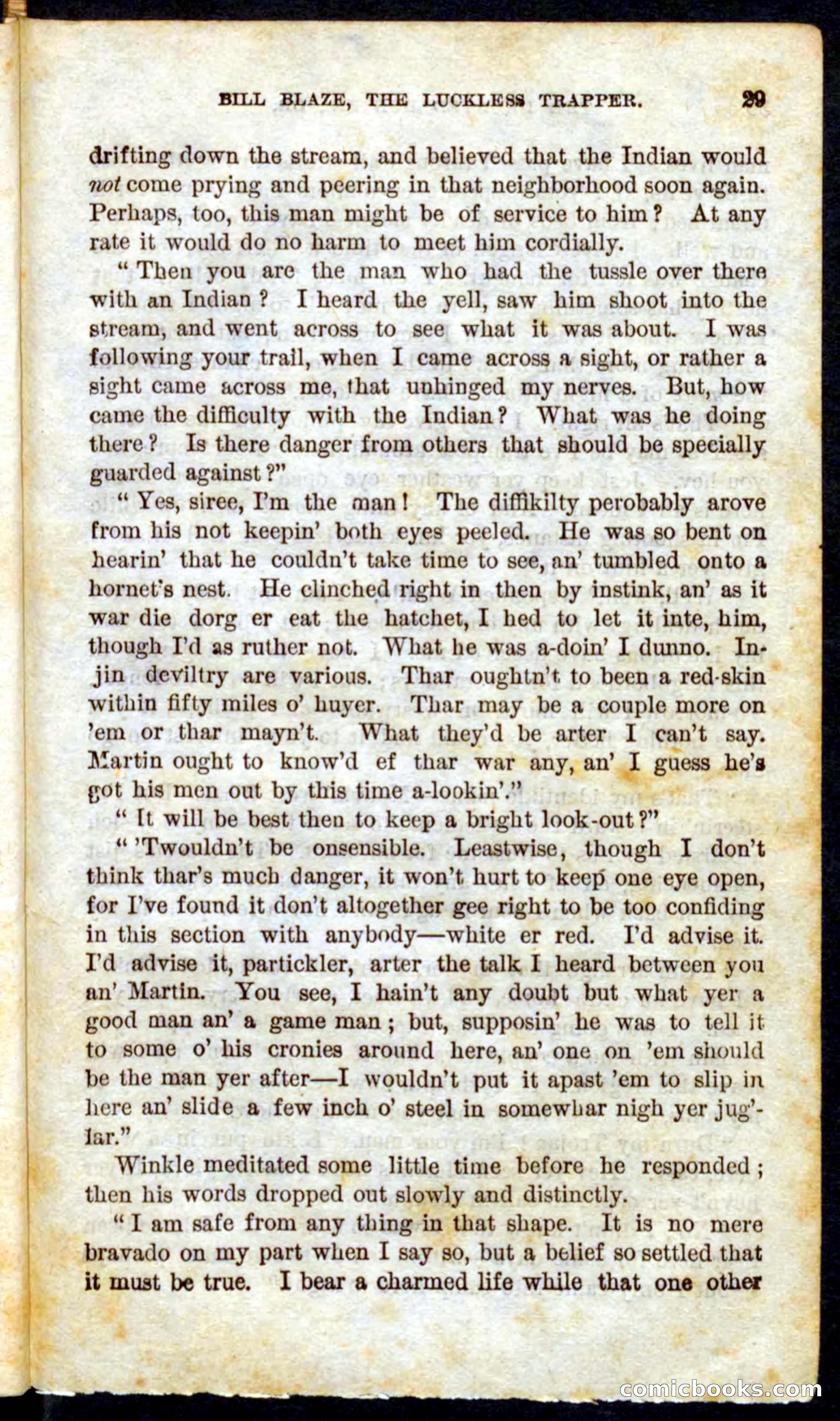 Beadle's Pocket Novels No. 62: The Luckless Trapper — page 27 of 100