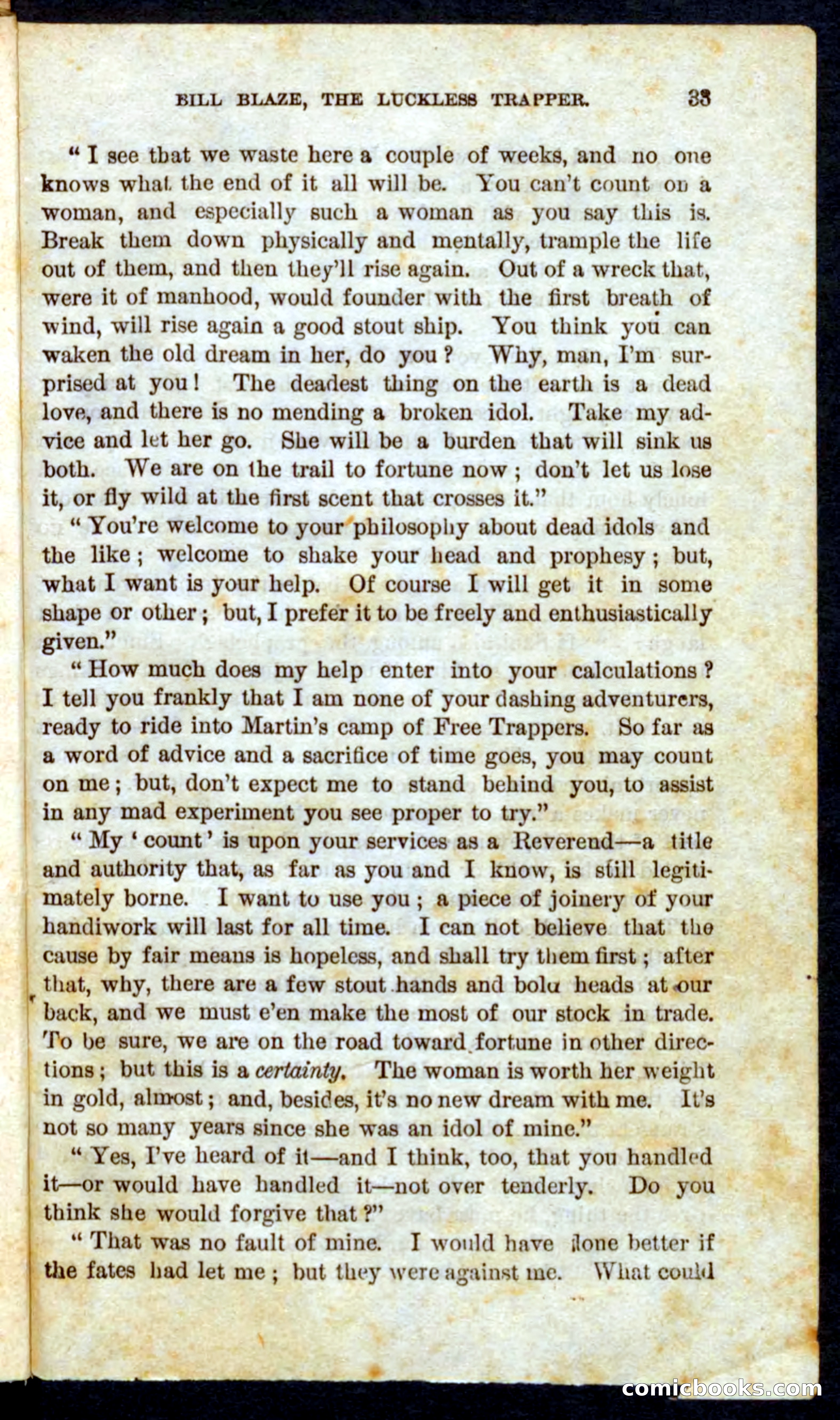 Beadle's Pocket Novels No. 62: The Luckless Trapper — page 31 of 100