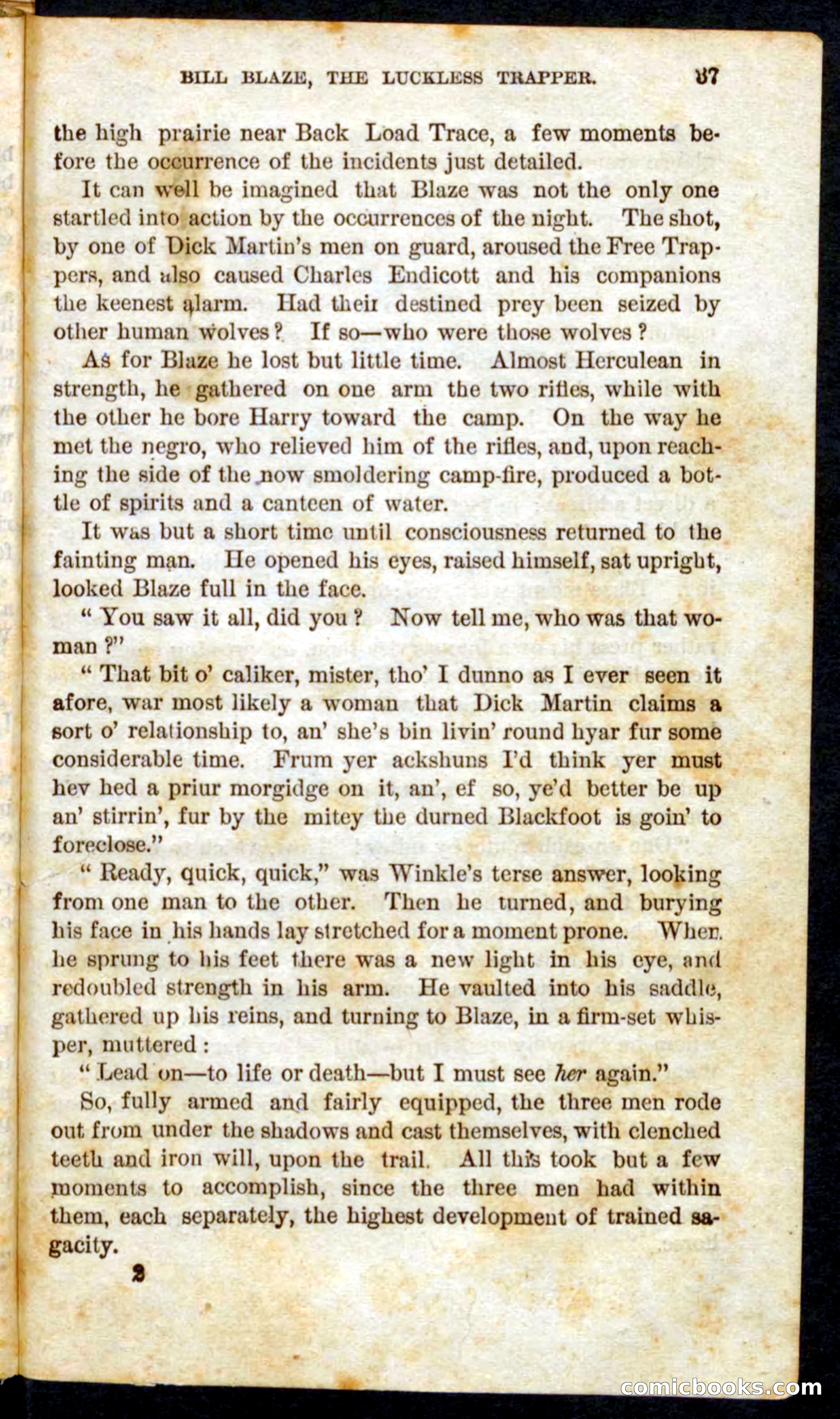 Beadle's Pocket Novels No. 62: The Luckless Trapper — page 35 of 100