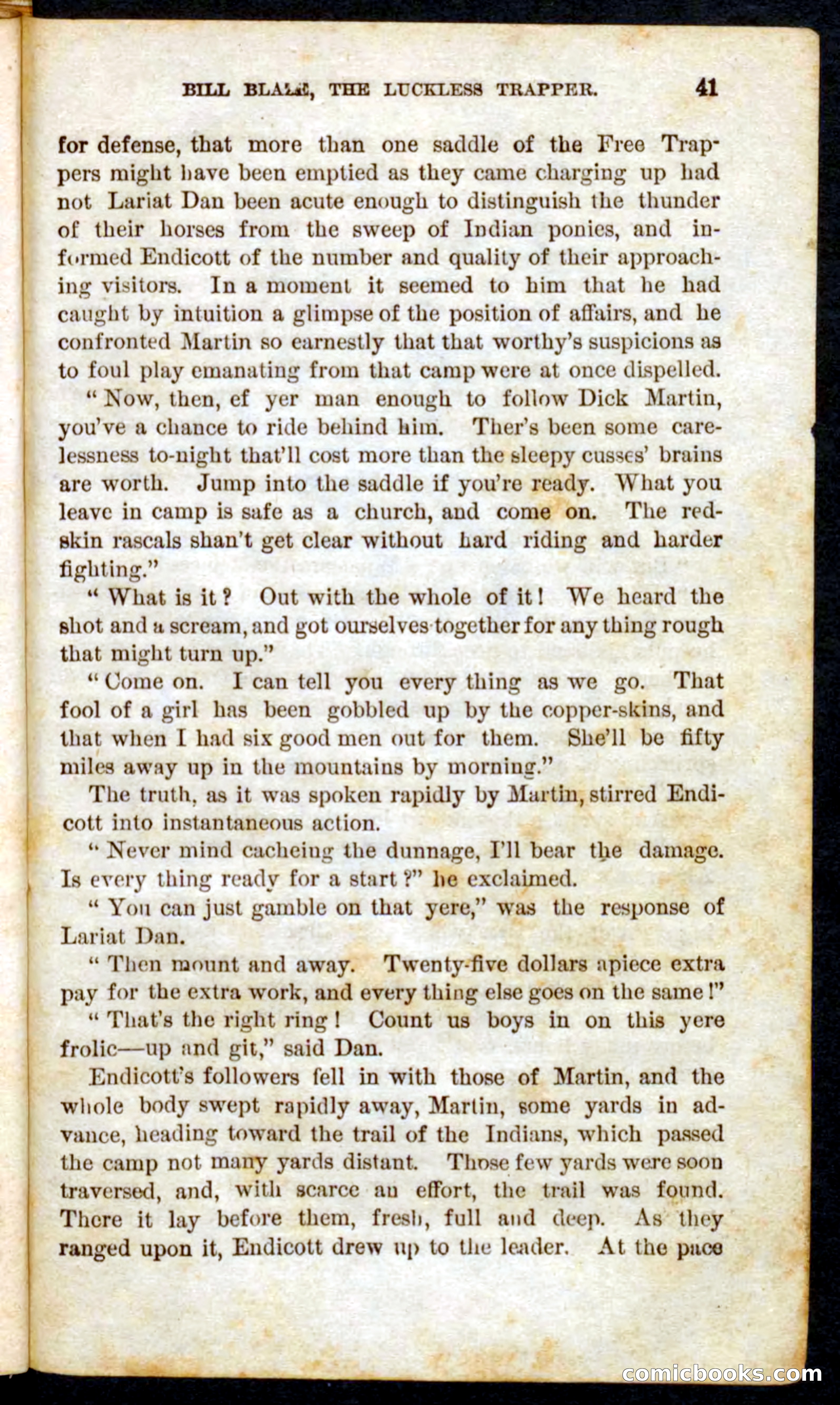 Beadle's Pocket Novels No. 62: The Luckless Trapper — page 39 of 100