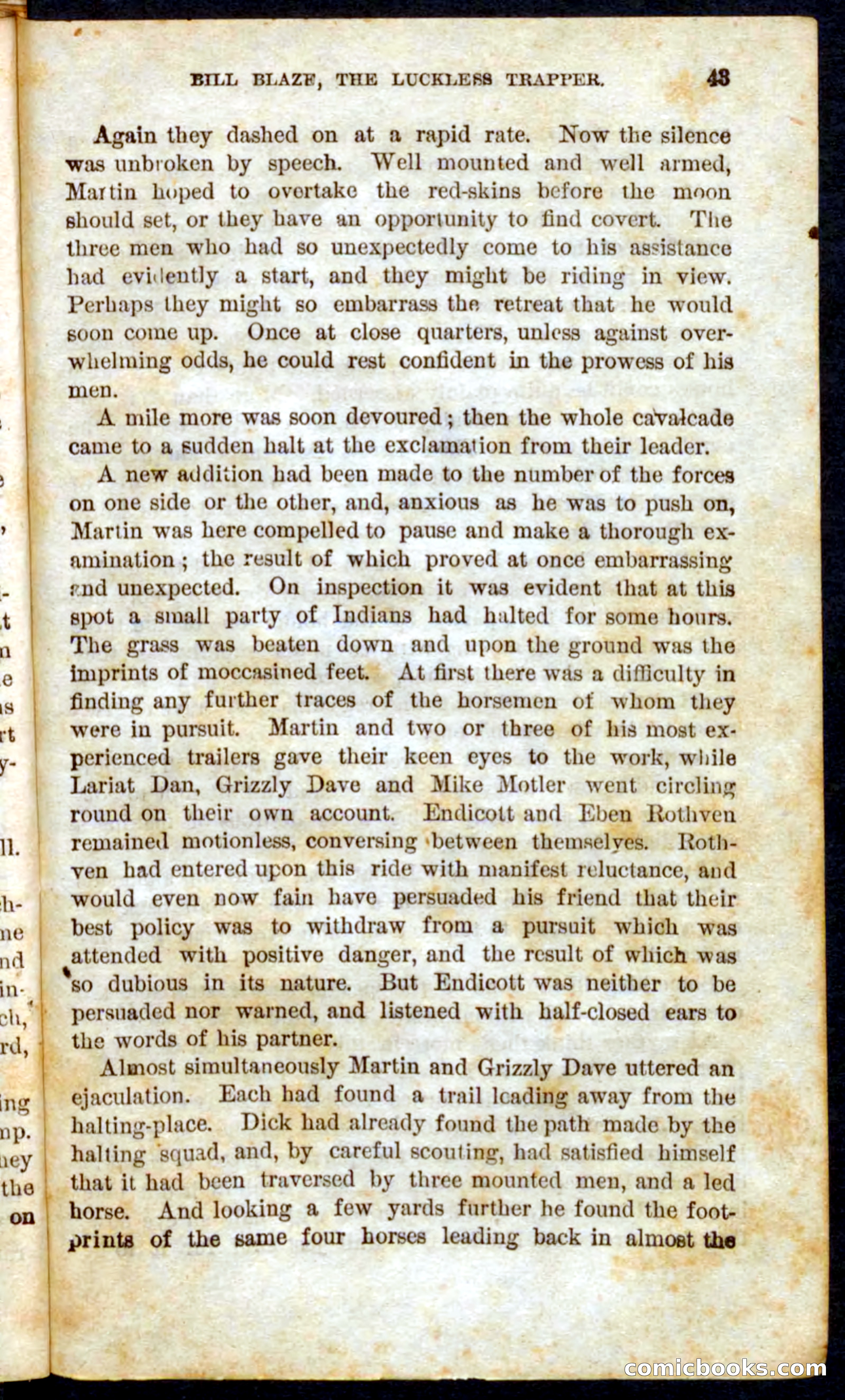 Beadle's Pocket Novels No. 62: The Luckless Trapper — page 41 of 100
