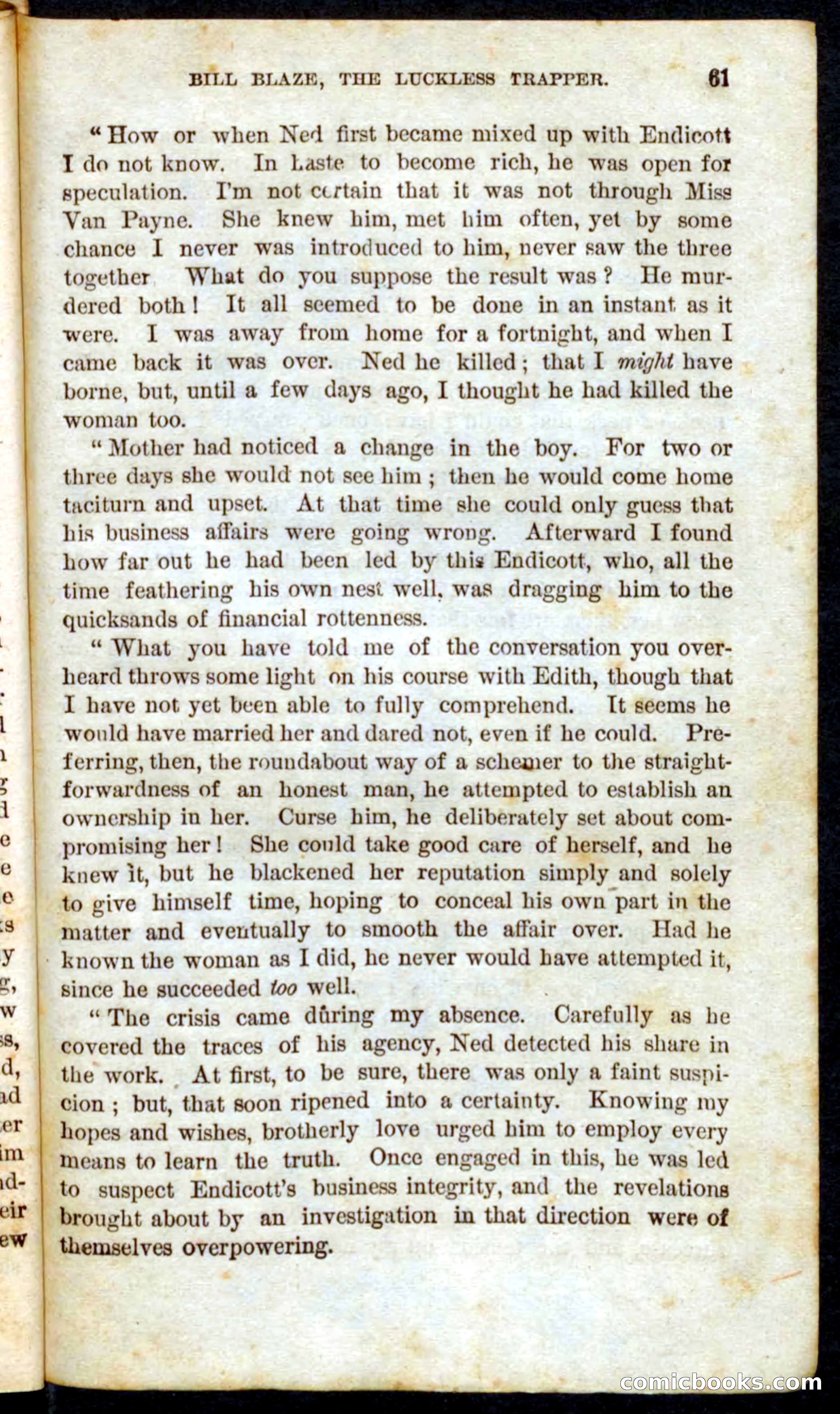 Beadle's Pocket Novels No. 62: The Luckless Trapper — page 59 of 100