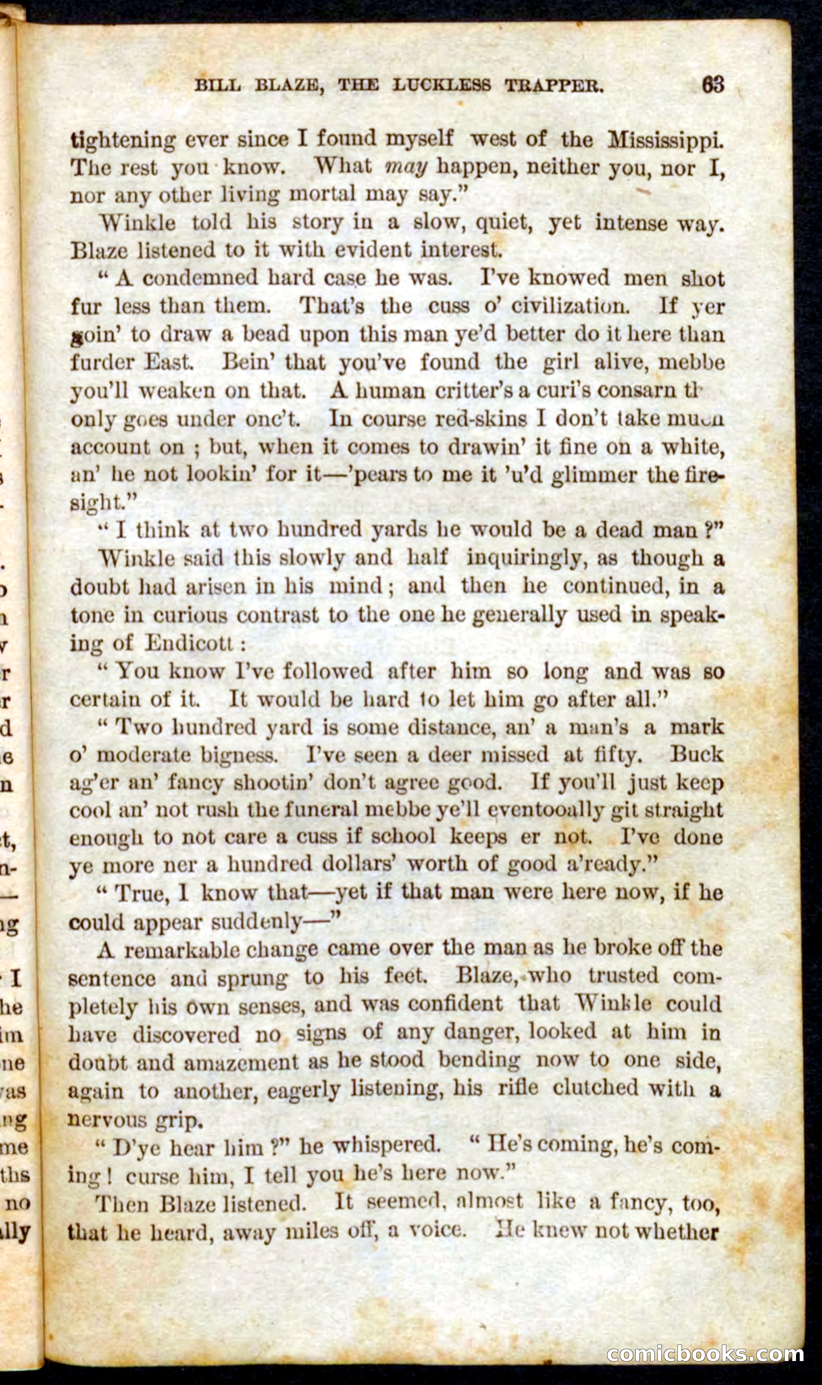 Beadle's Pocket Novels No. 62: The Luckless Trapper — page 61 of 100