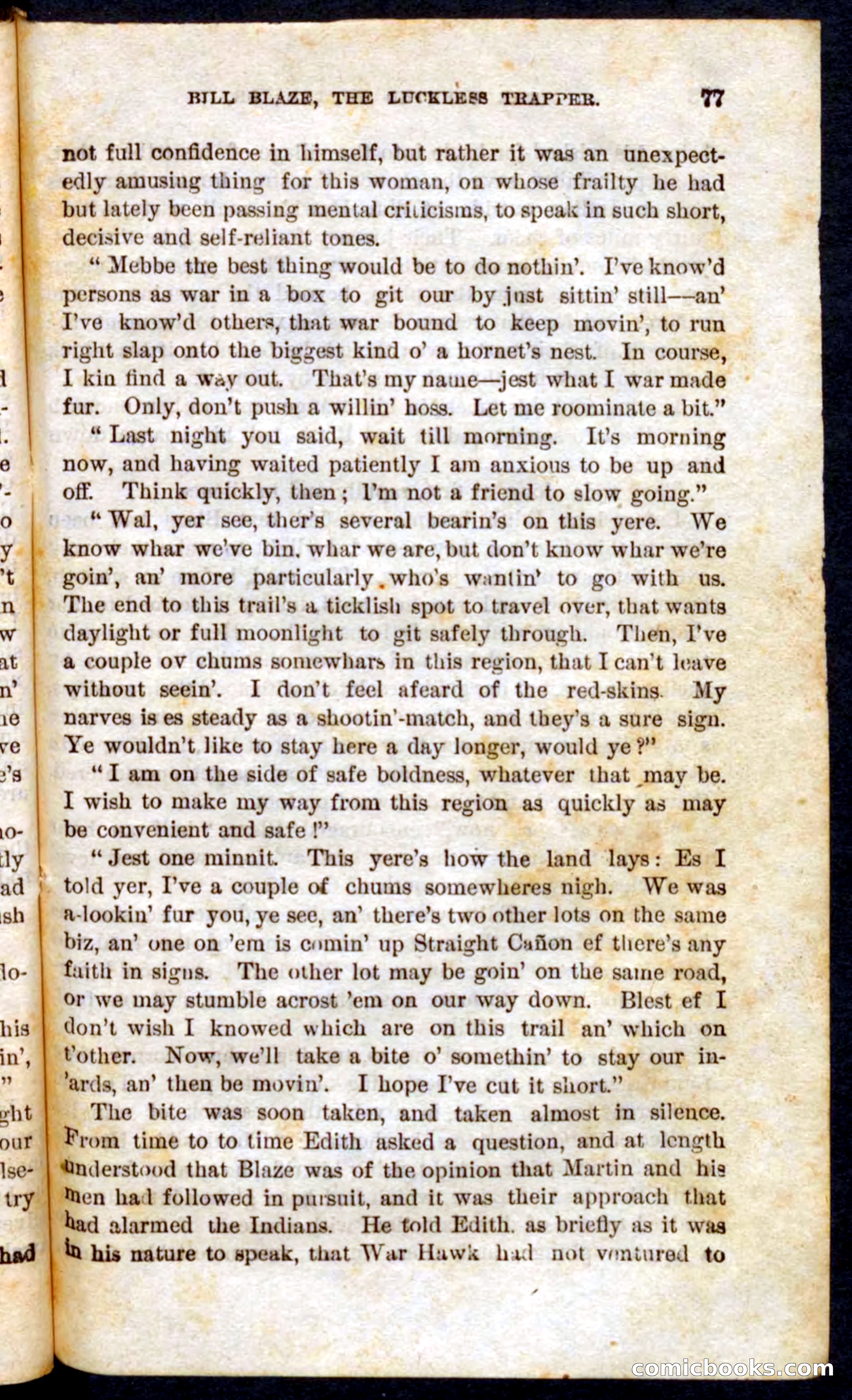 Beadle's Pocket Novels No. 62: The Luckless Trapper — page 75 of 100
