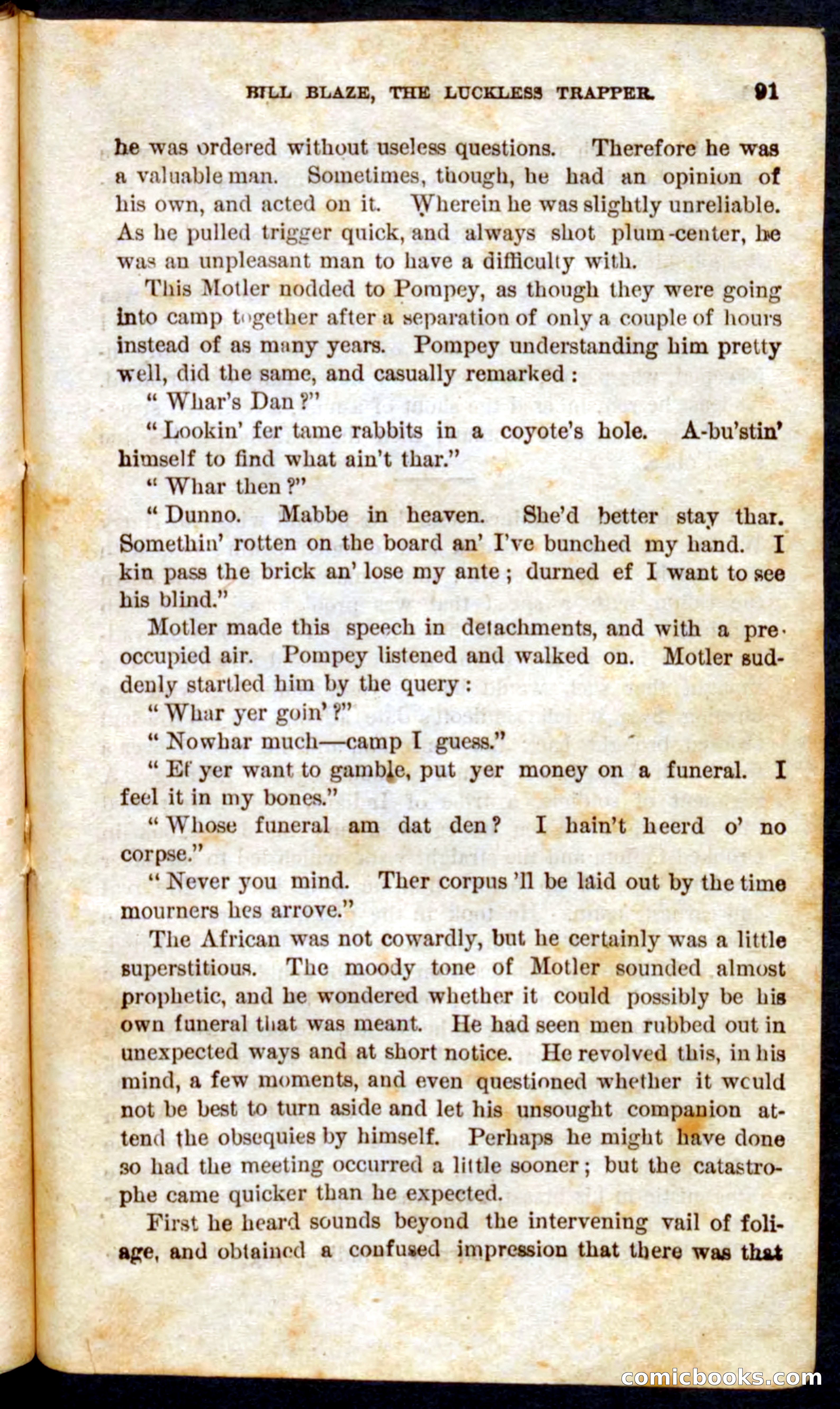 Beadle's Pocket Novels No. 62: The Luckless Trapper — page 89 of 100