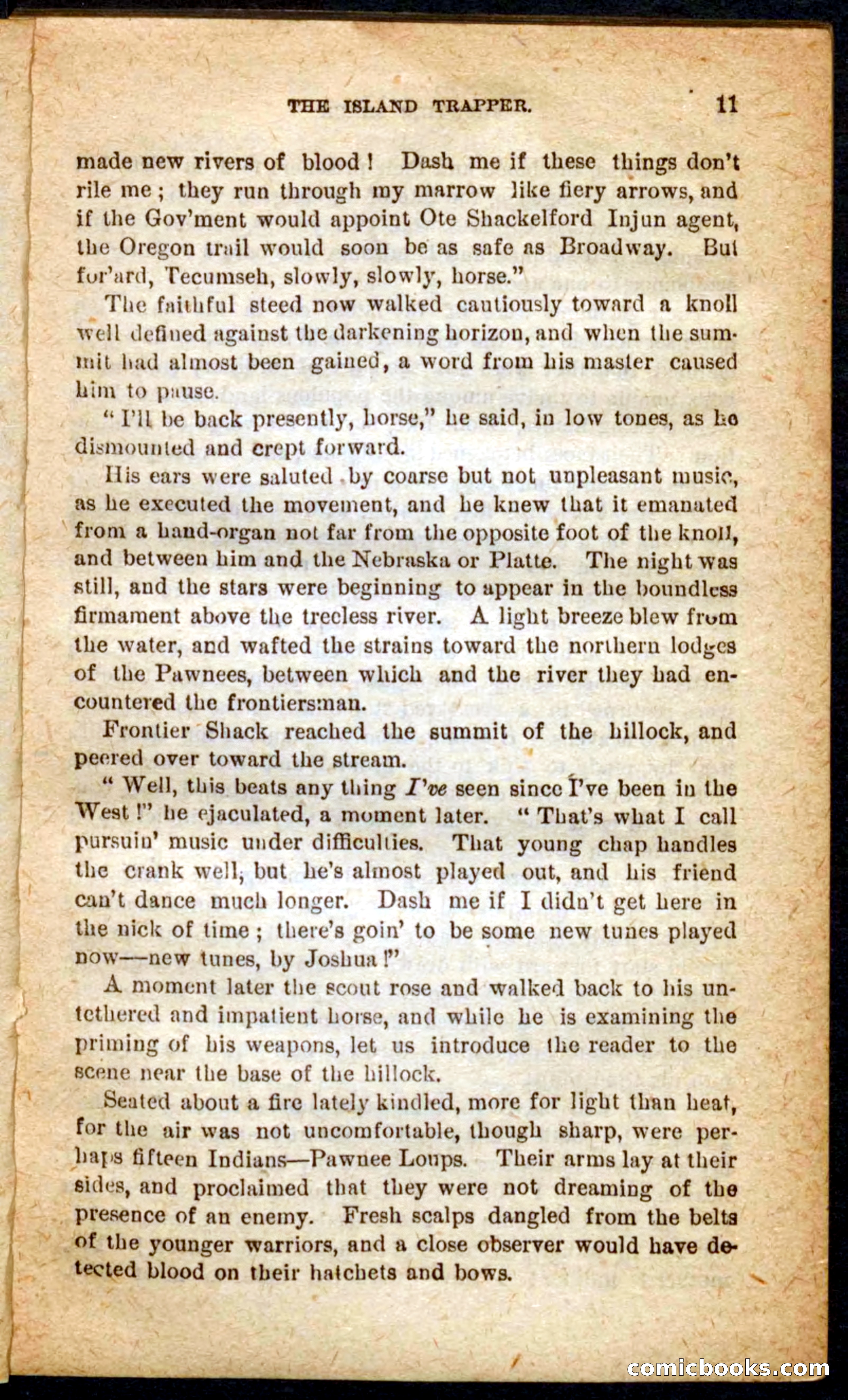Beadle's Pocket Novels No. 64: The Island Trapper — page 7 of 100