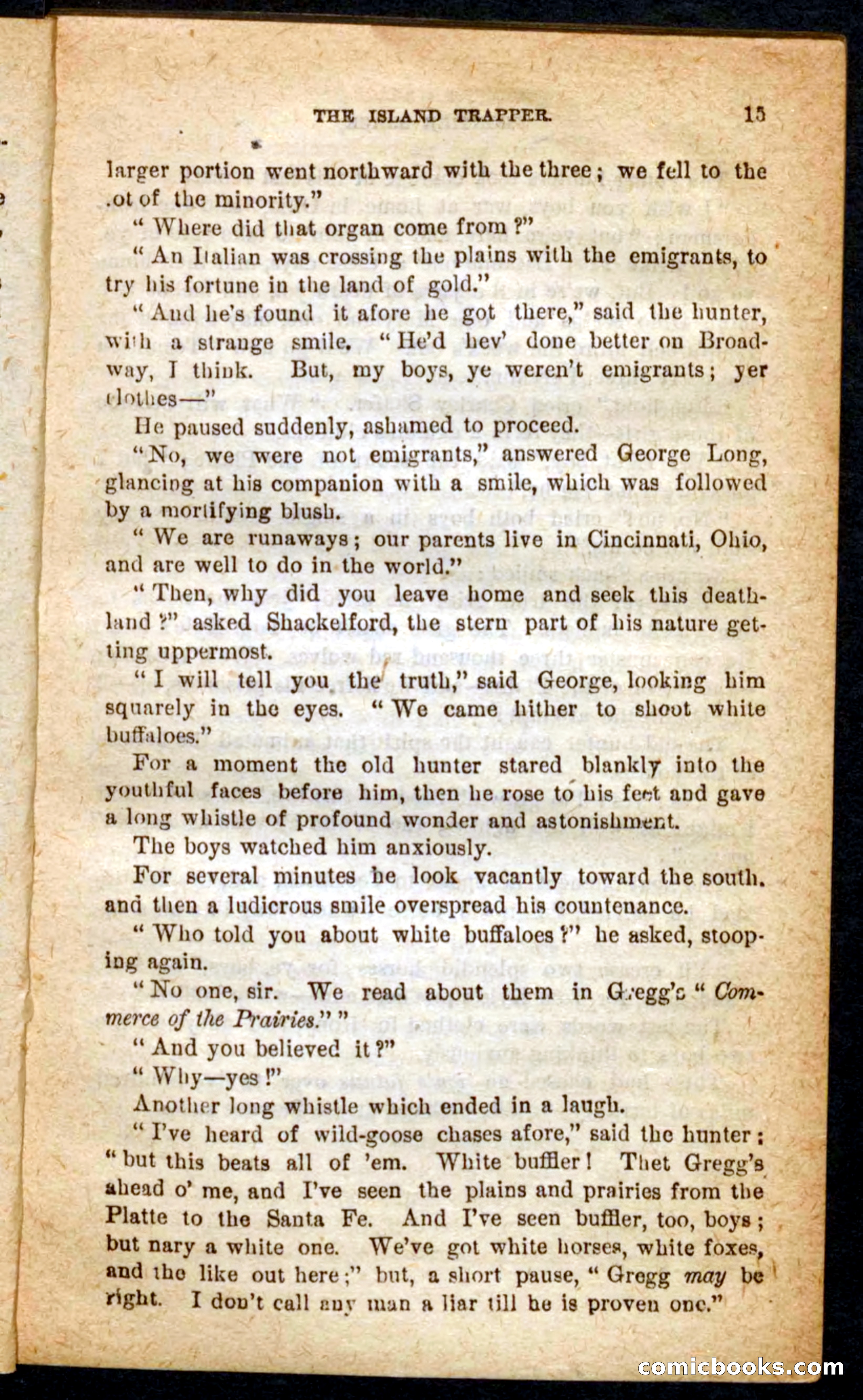Beadle's Pocket Novels No. 64: The Island Trapper — page 11 of 100
