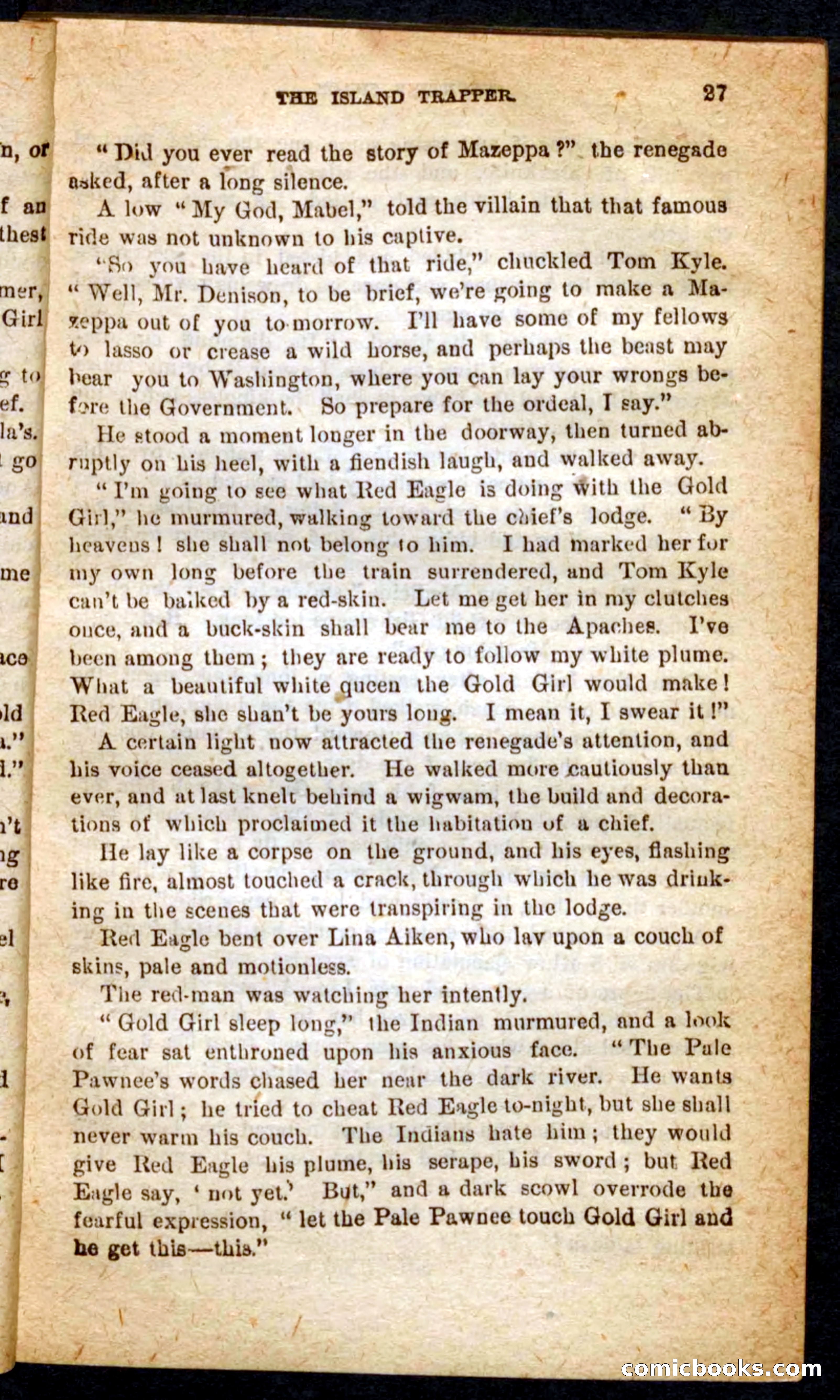 Beadle's Pocket Novels No. 64: The Island Trapper — page 23 of 100