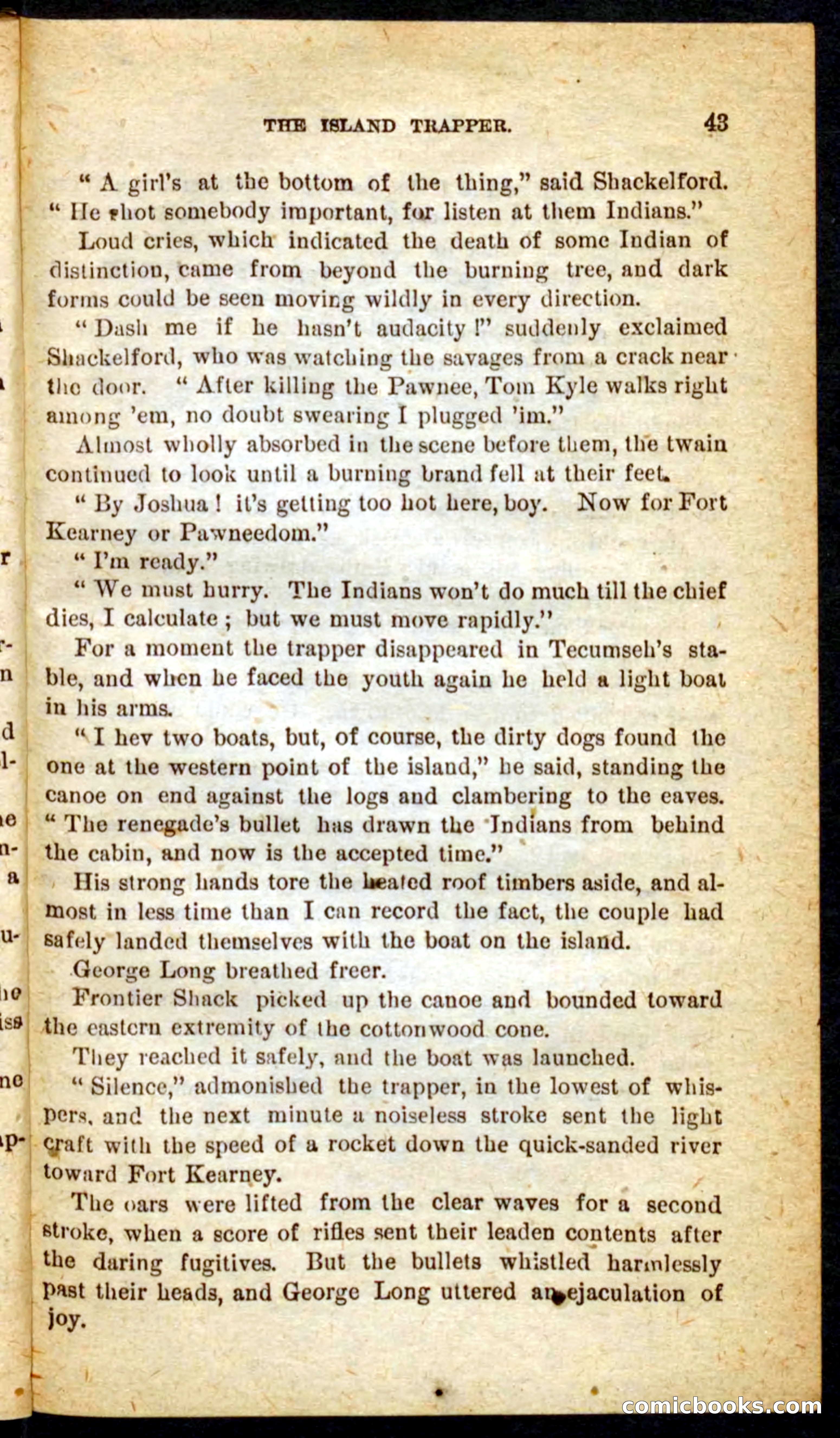 Beadle's Pocket Novels No. 64: The Island Trapper — page 39 of 100
