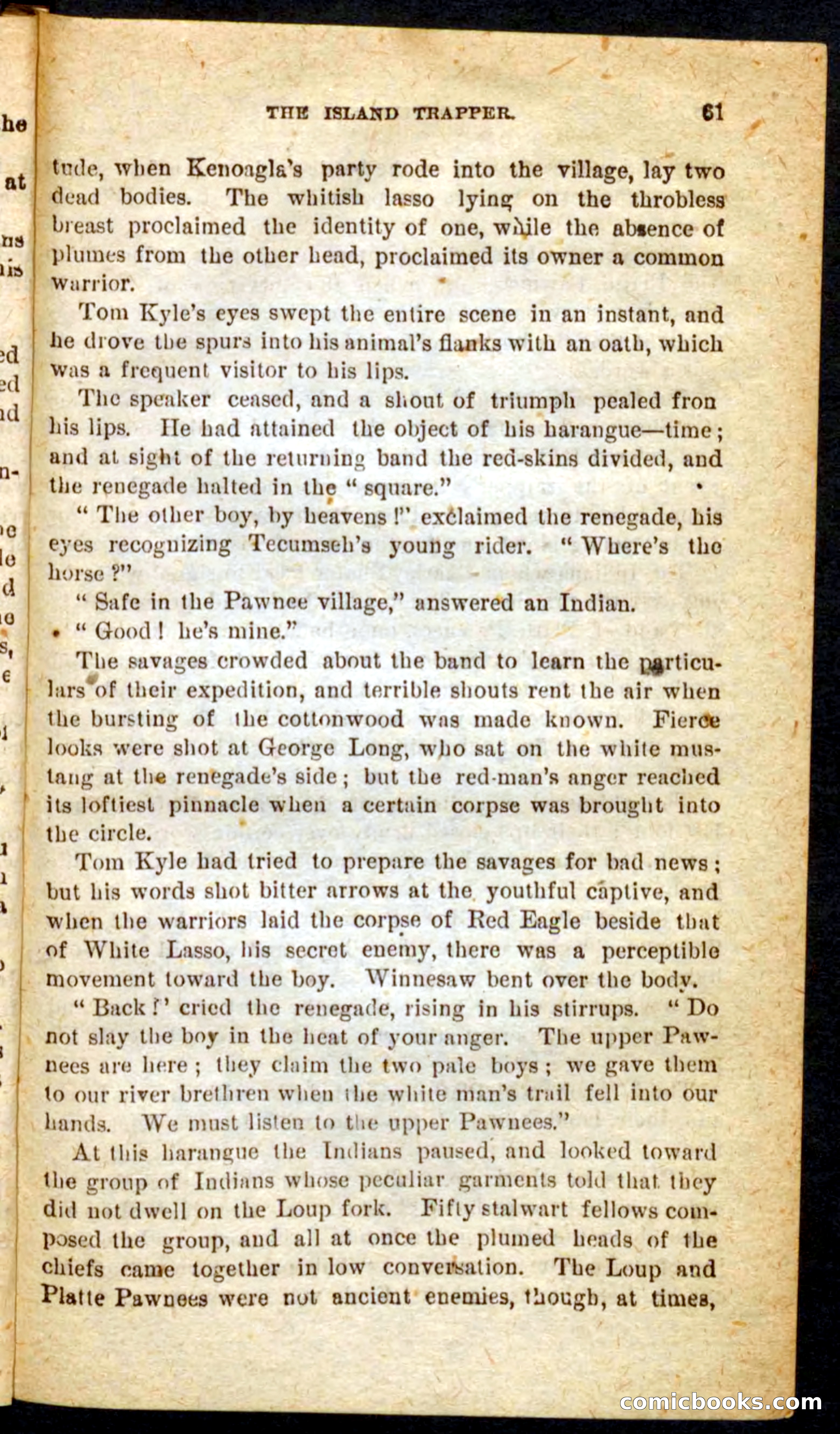 Beadle's Pocket Novels No. 64: The Island Trapper — page 57 of 100
