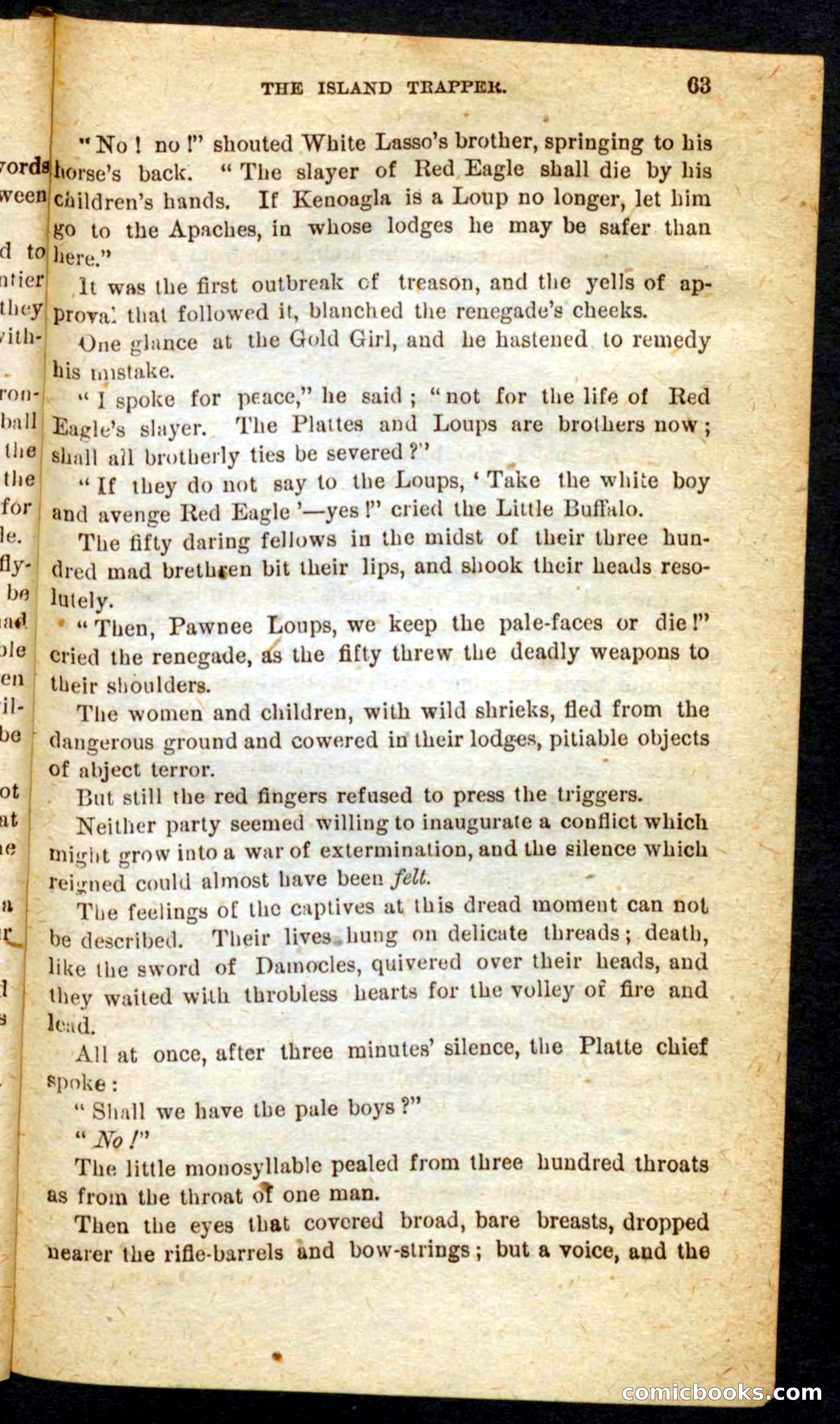Beadle's Pocket Novels No. 64: The Island Trapper — page 59 of 100