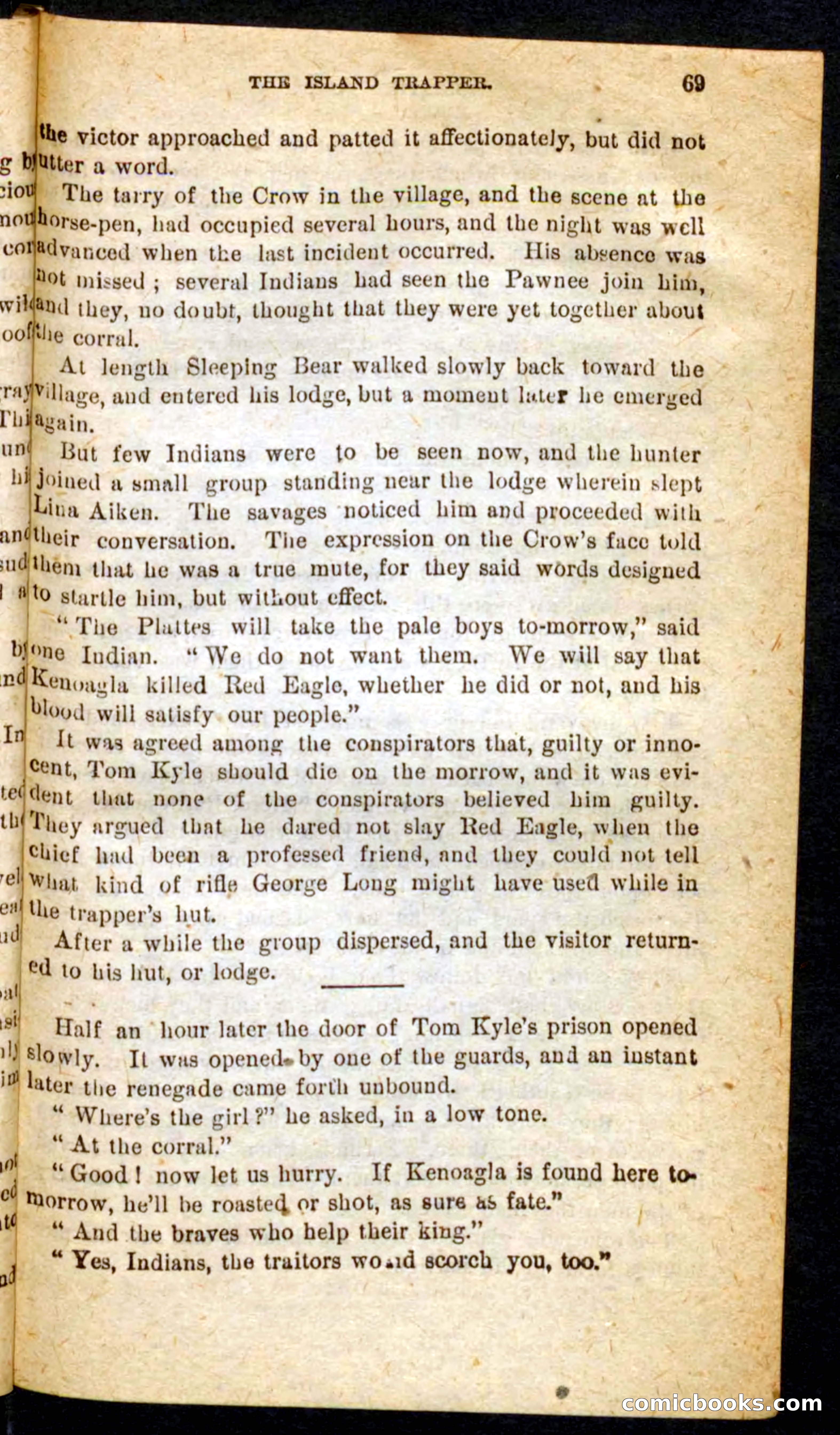 Beadle's Pocket Novels No. 64: The Island Trapper — page 65 of 100