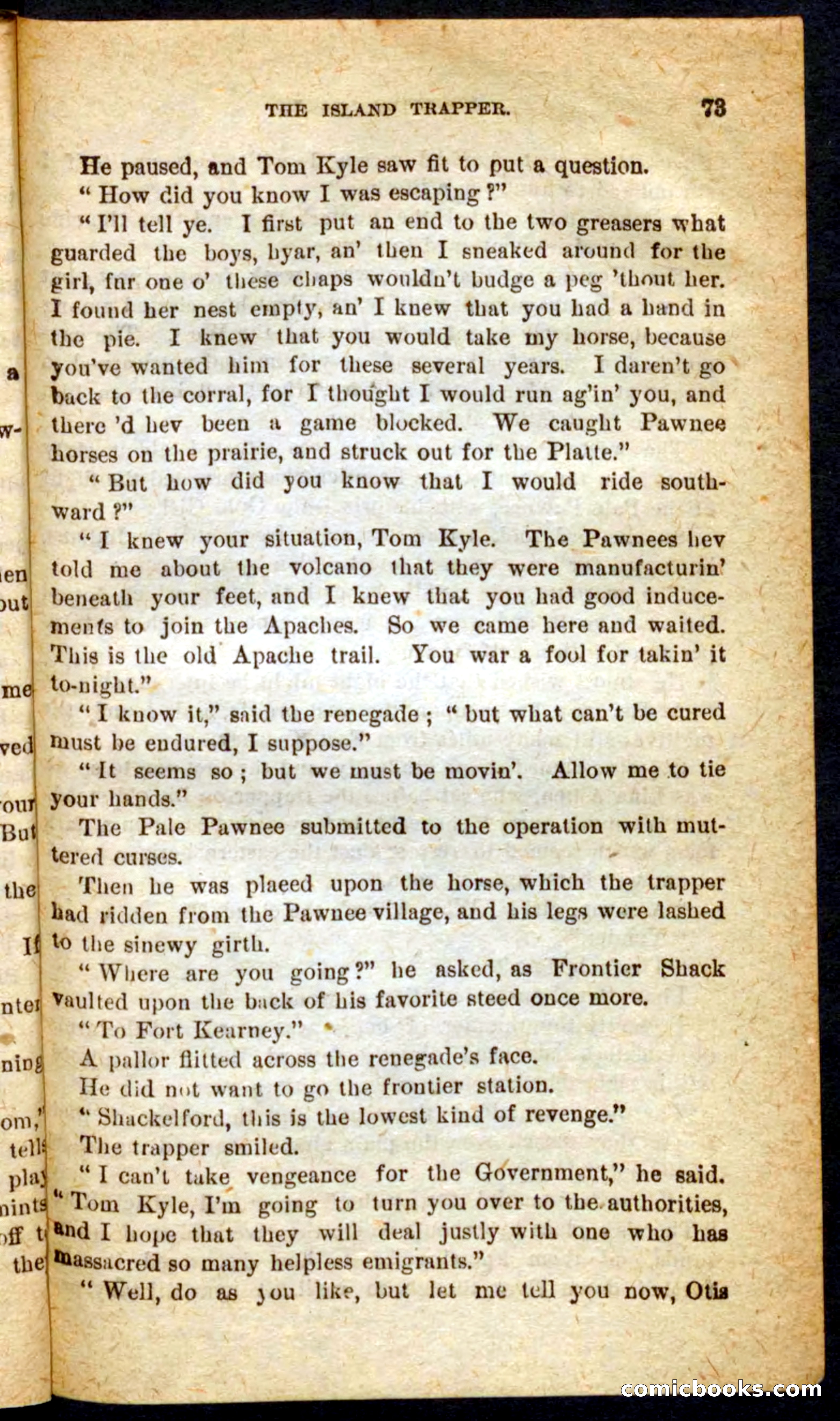 Beadle's Pocket Novels No. 64: The Island Trapper — page 69 of 100