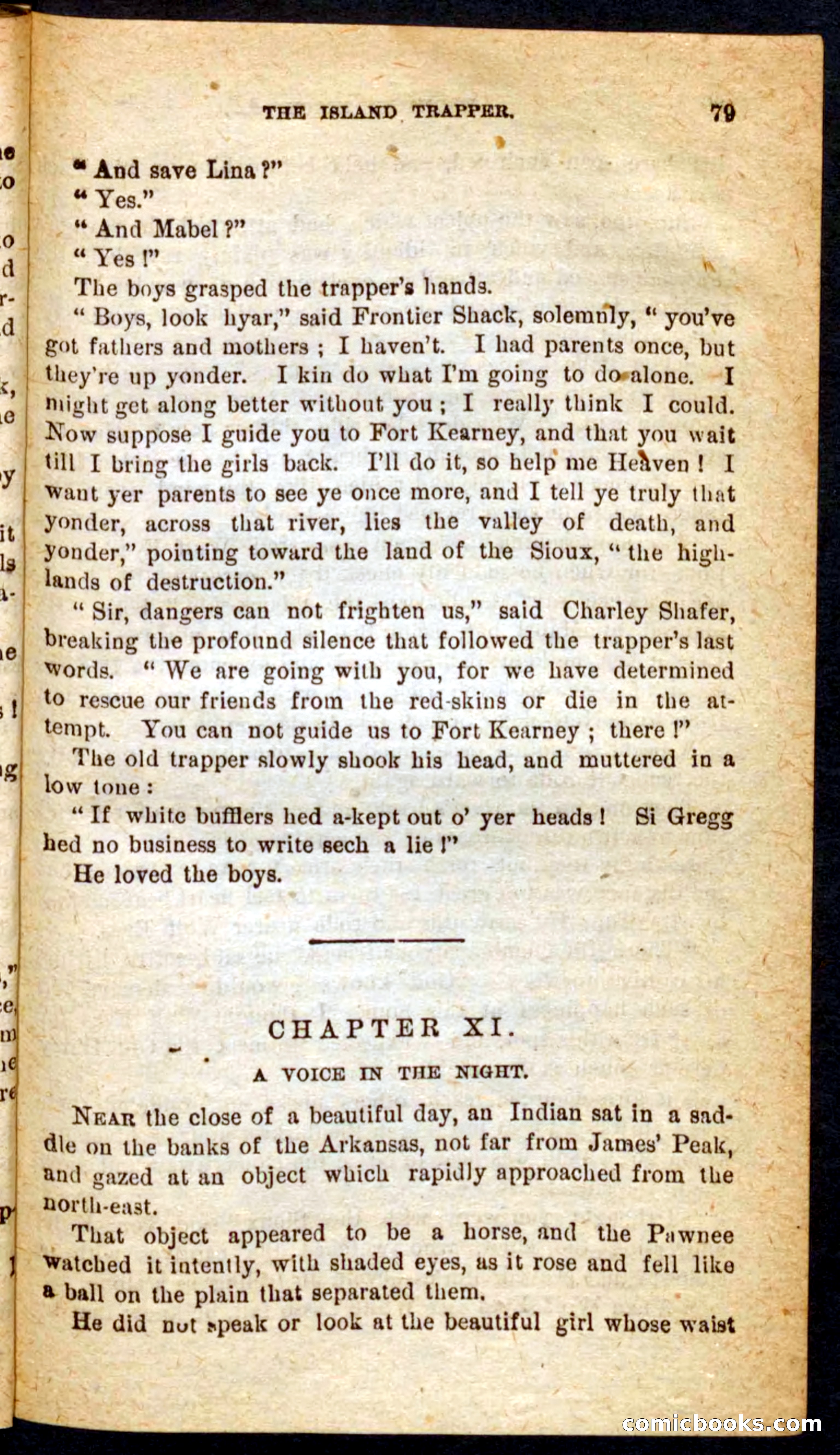 Beadle's Pocket Novels No. 64: The Island Trapper — page 75 of 100
