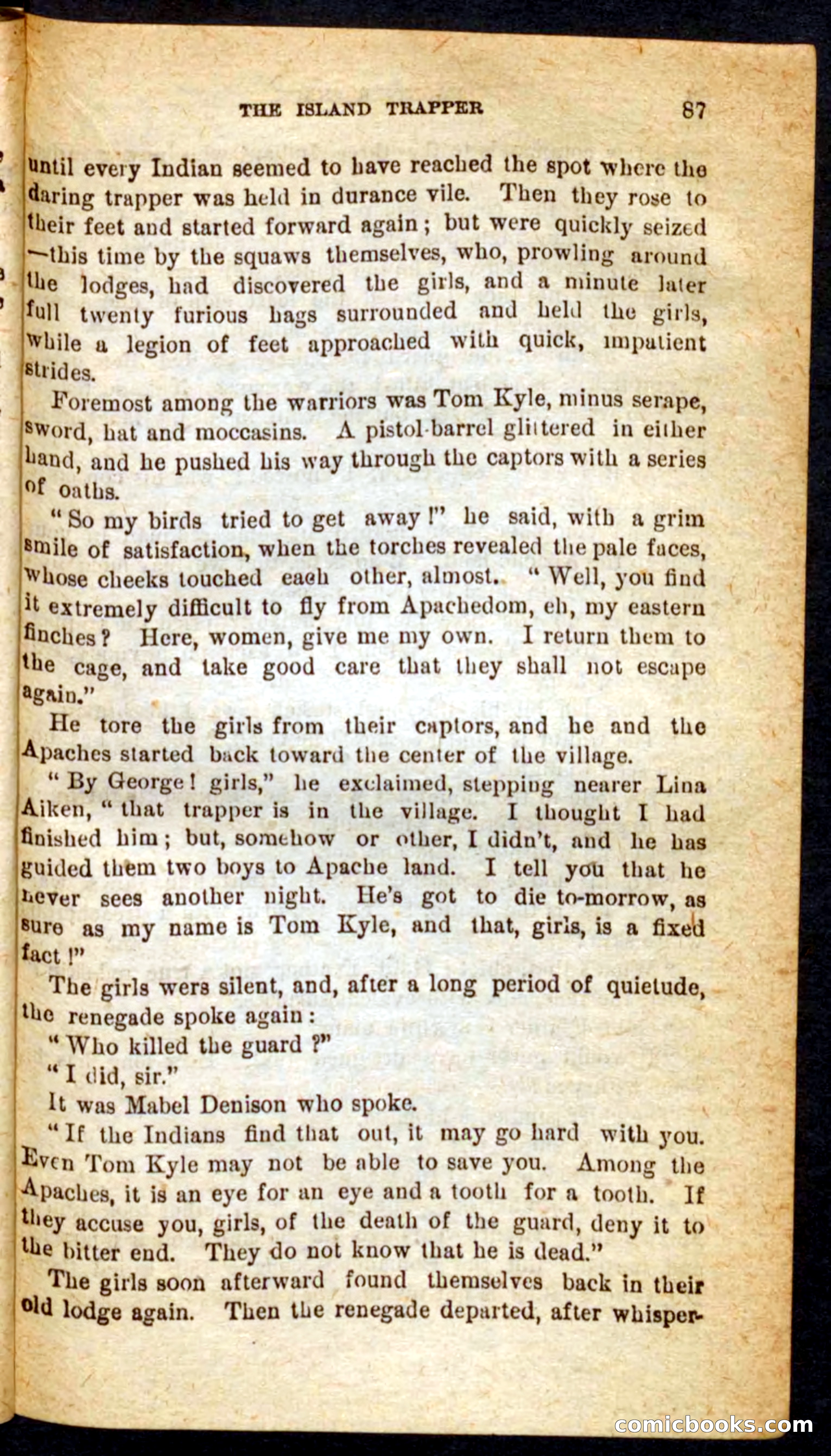 Beadle's Pocket Novels No. 64: The Island Trapper — page 83 of 100