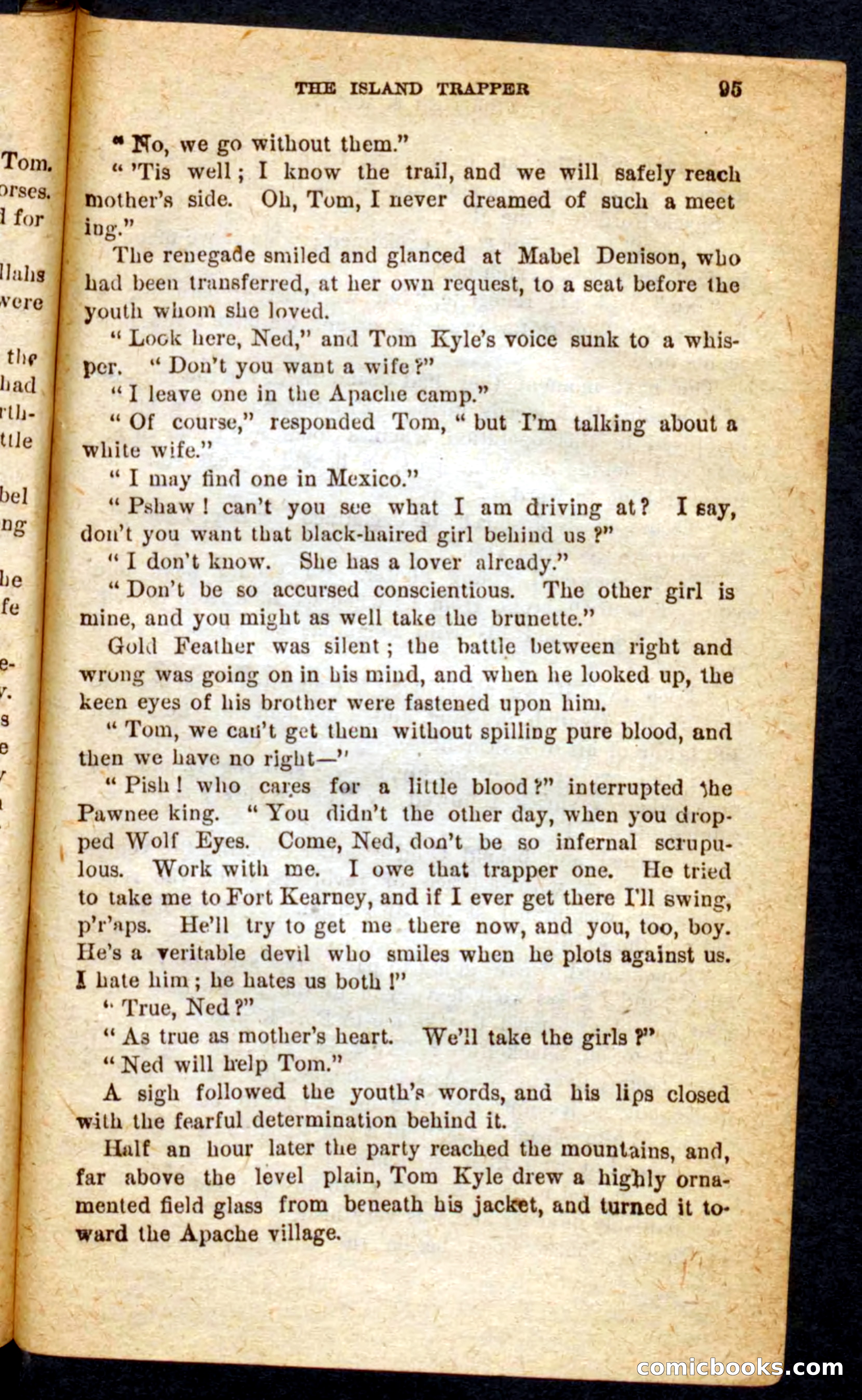 Beadle's Pocket Novels No. 64: The Island Trapper — page 91 of 100