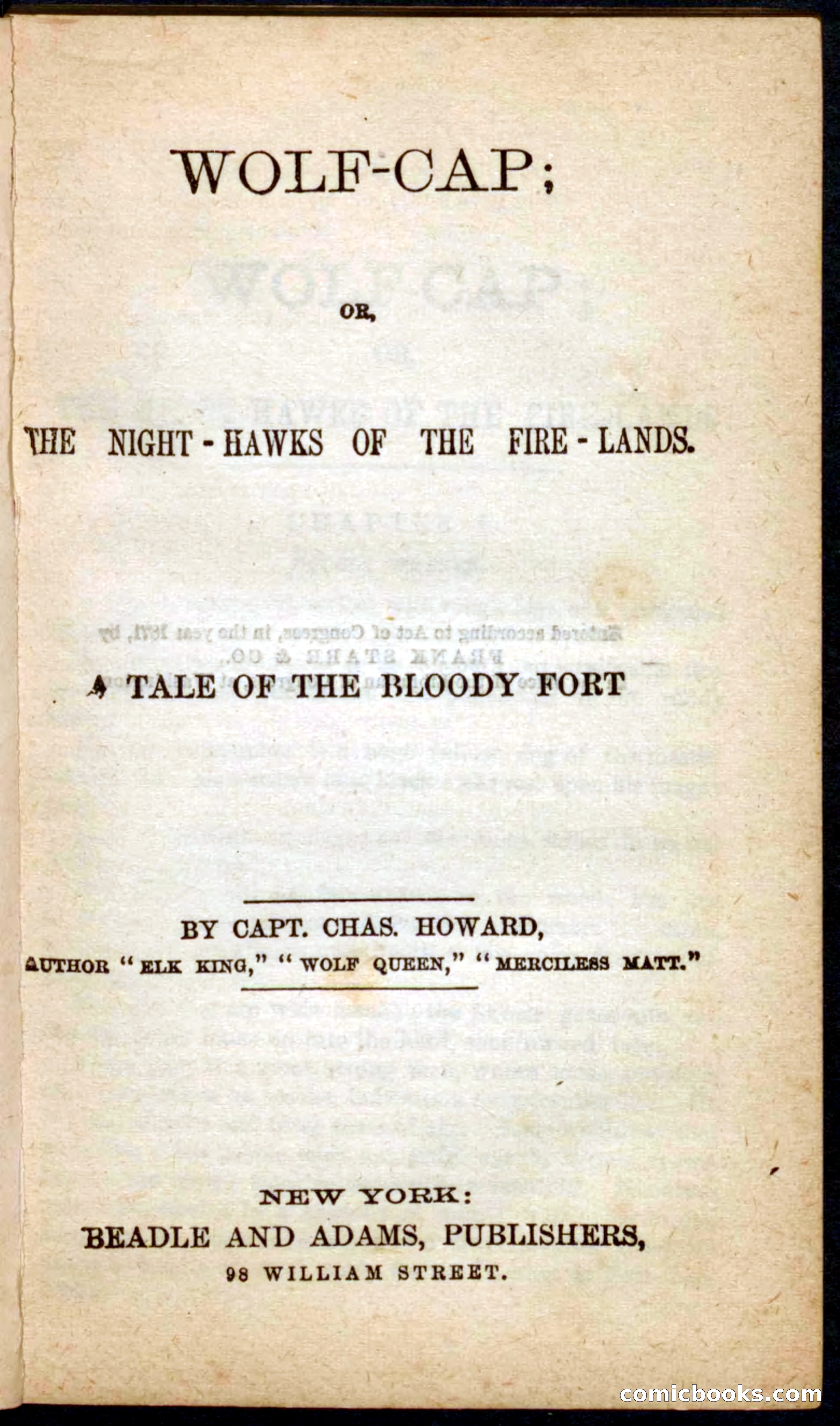 Beadle's Pocket Novels No. 65: Wolf-Cap — page 3 of 100