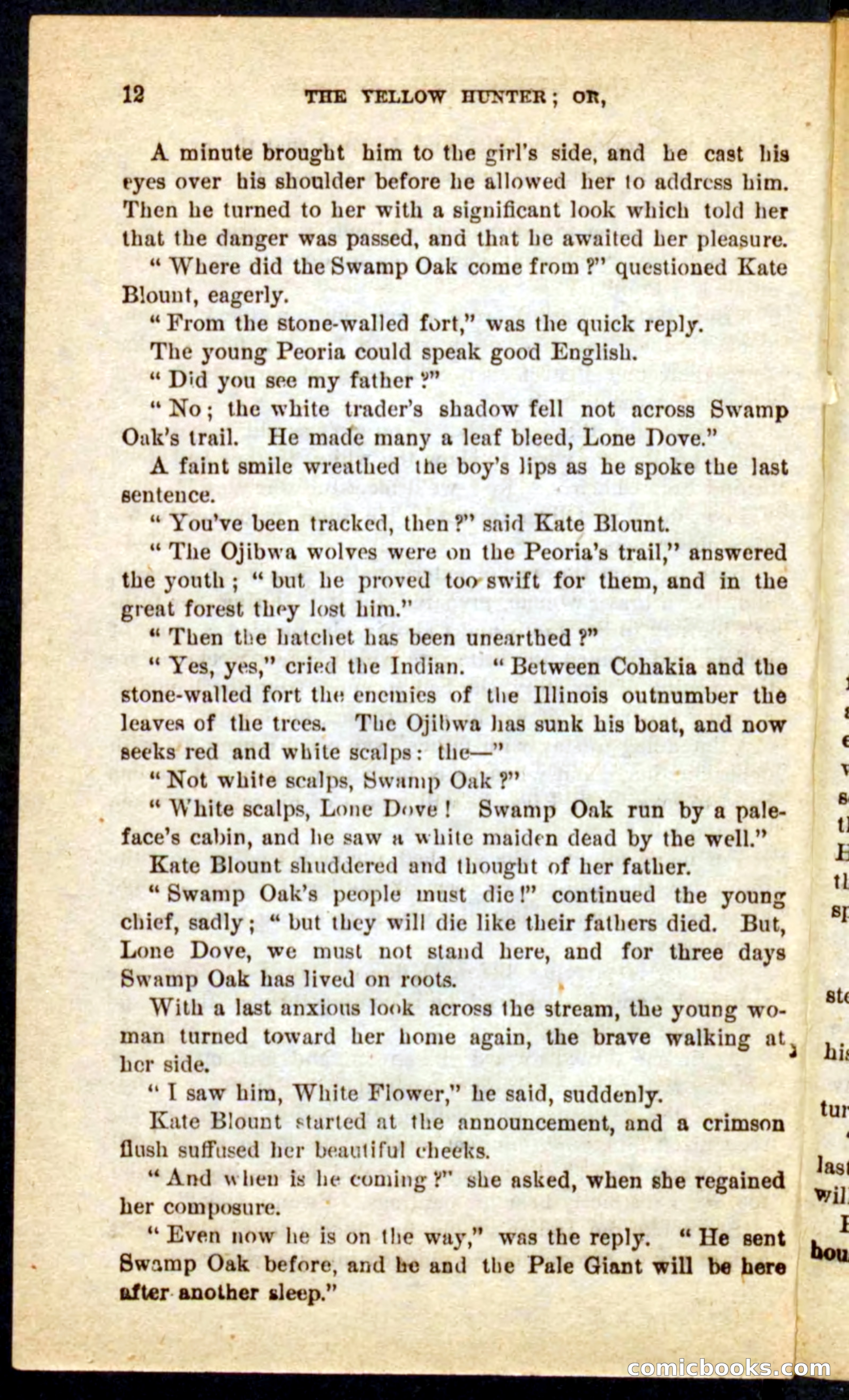 Beadle's Pocket Novels No. 69: The Yellow Hunter — page 8 of 100