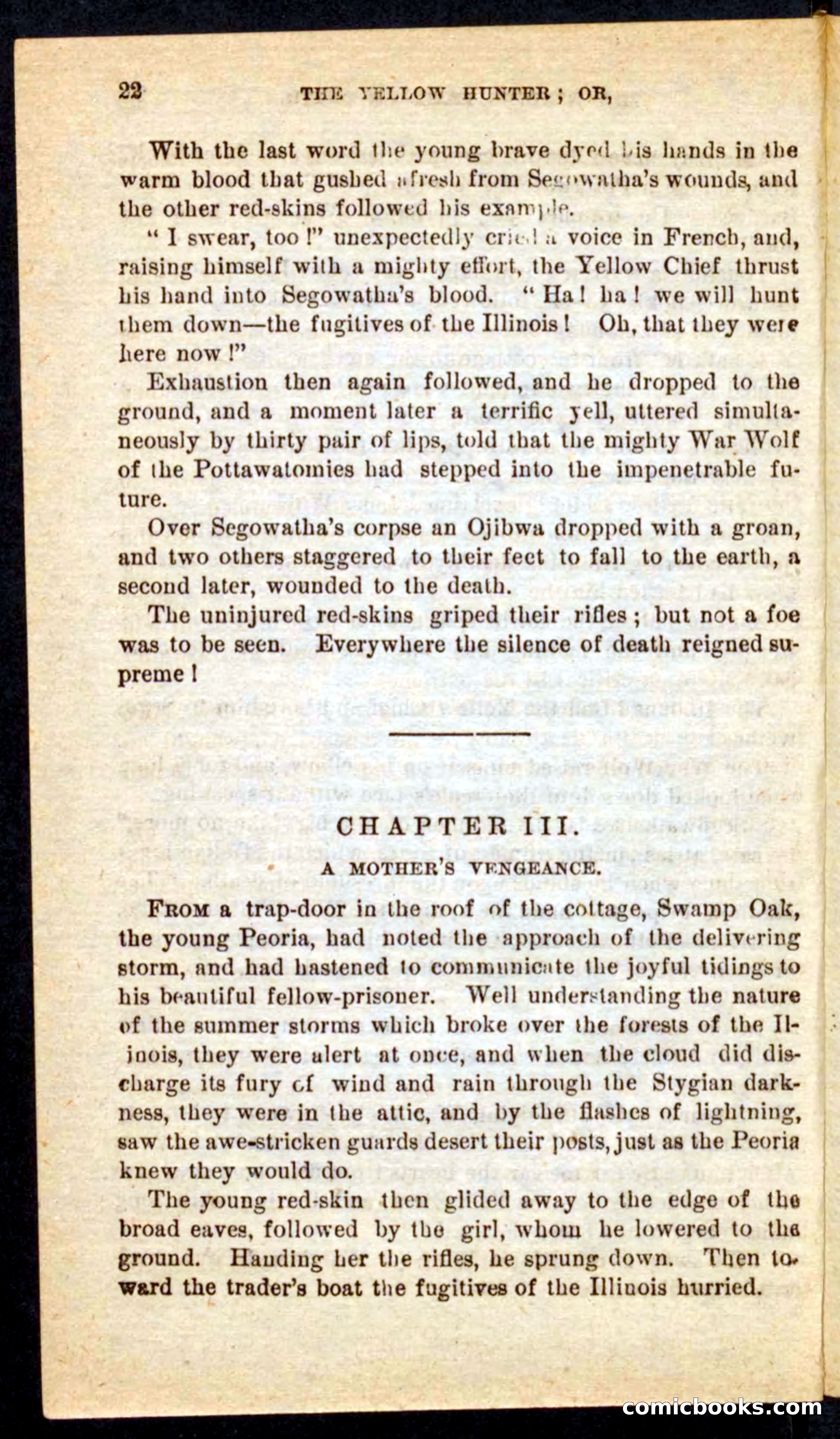 Beadle's Pocket Novels No. 69: The Yellow Hunter — page 18 of 100
