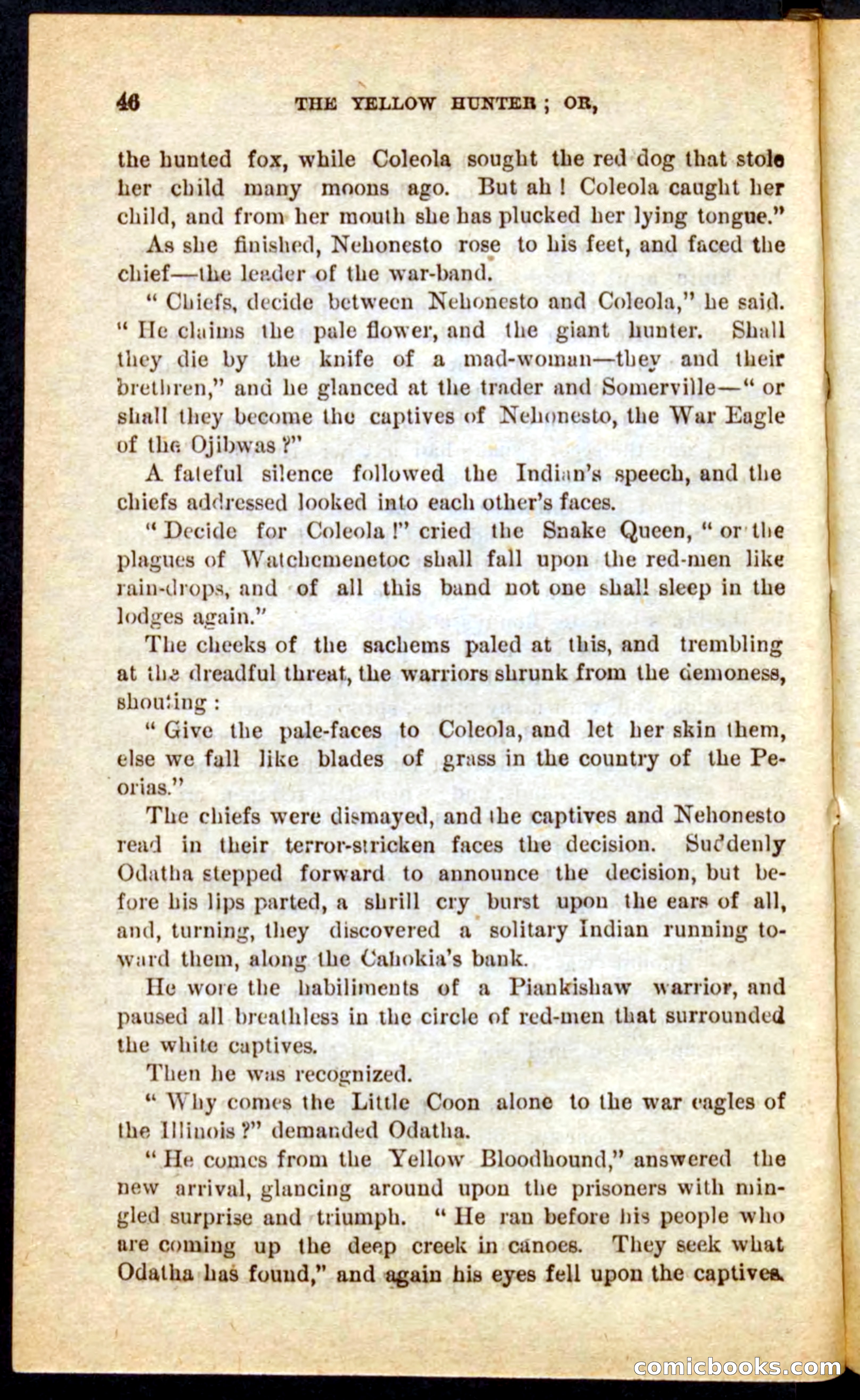 Beadle's Pocket Novels No. 69: The Yellow Hunter — page 42 of 100