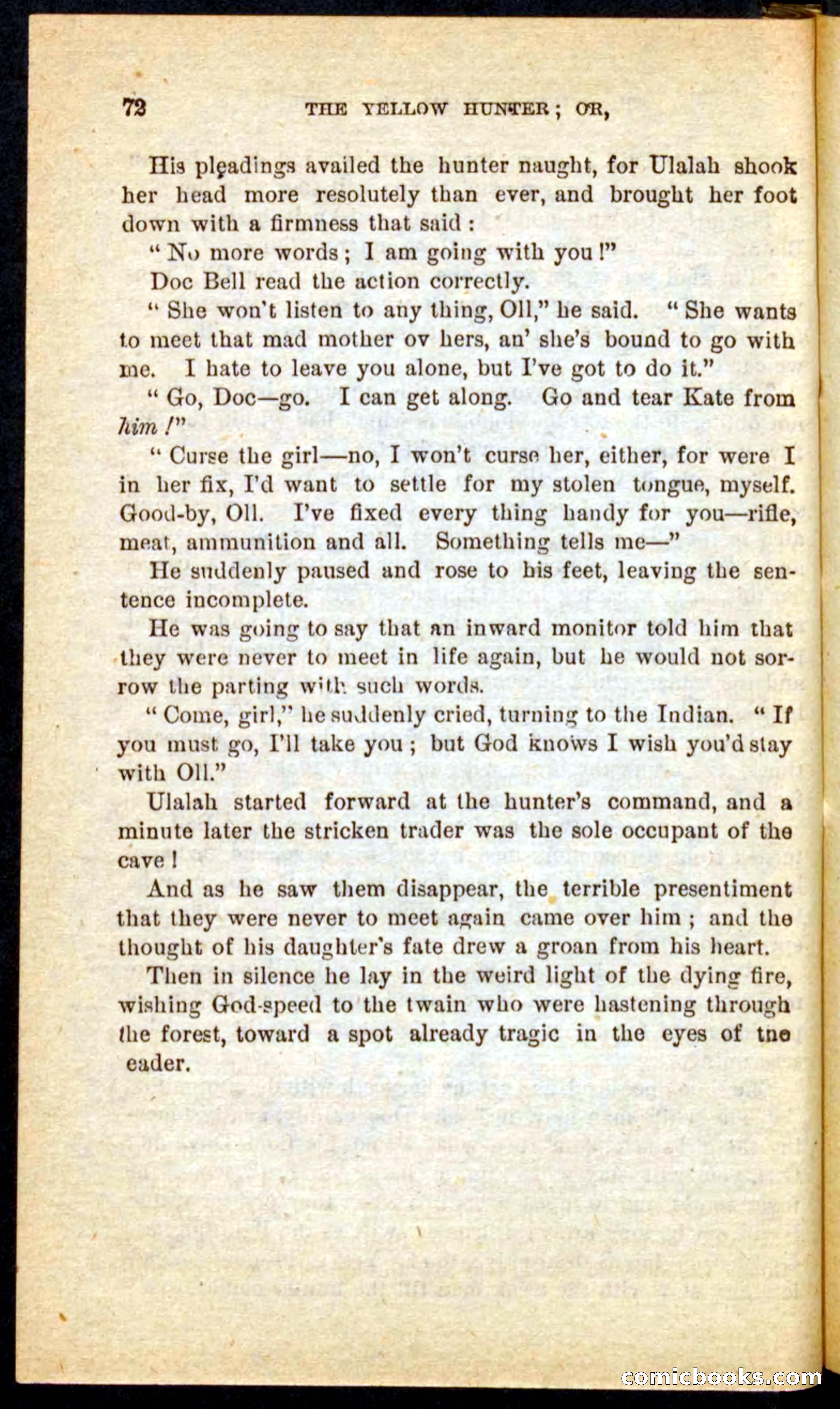 Beadle's Pocket Novels No. 69: The Yellow Hunter — page 68 of 100