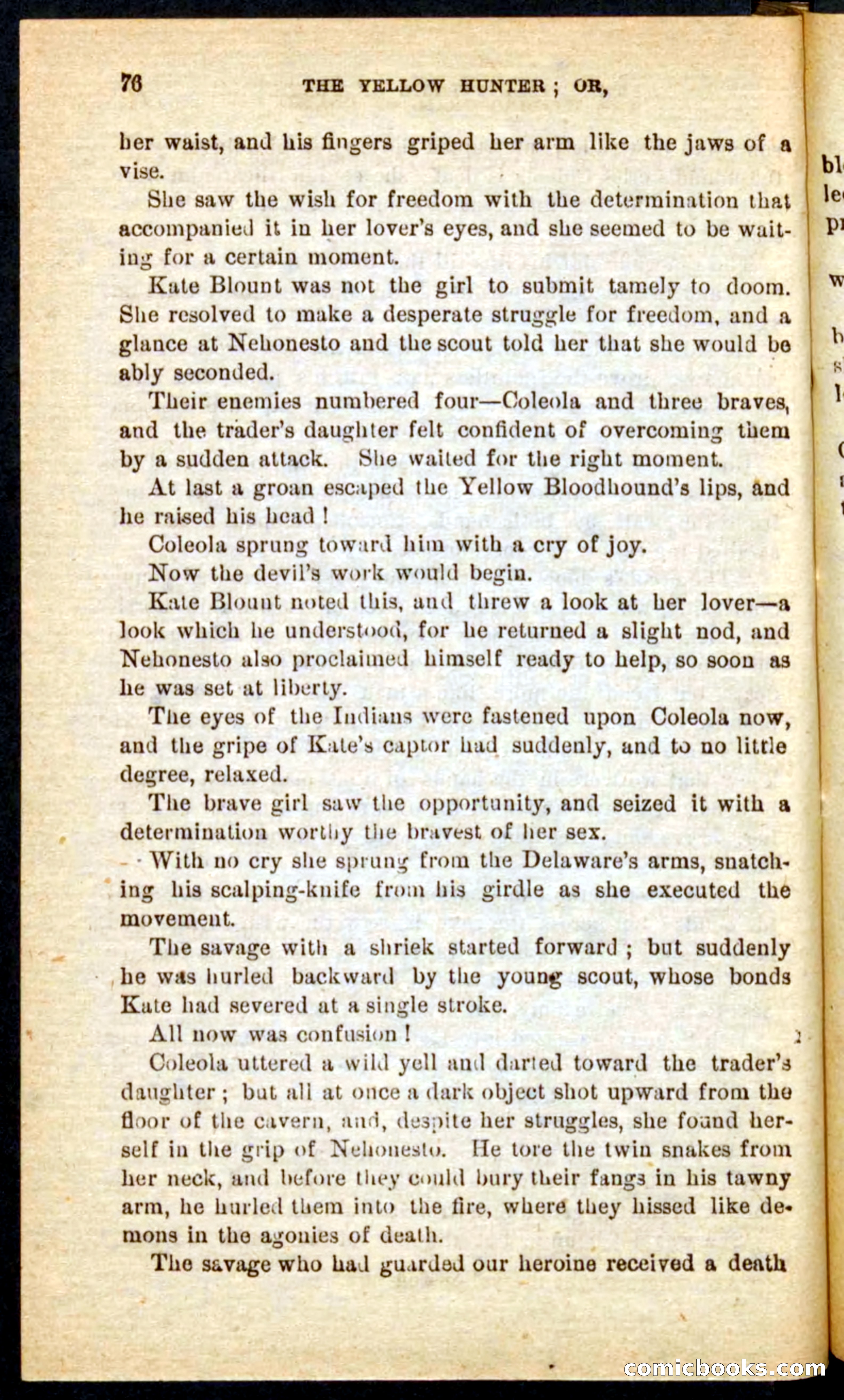 Beadle's Pocket Novels No. 69: The Yellow Hunter — page 72 of 100