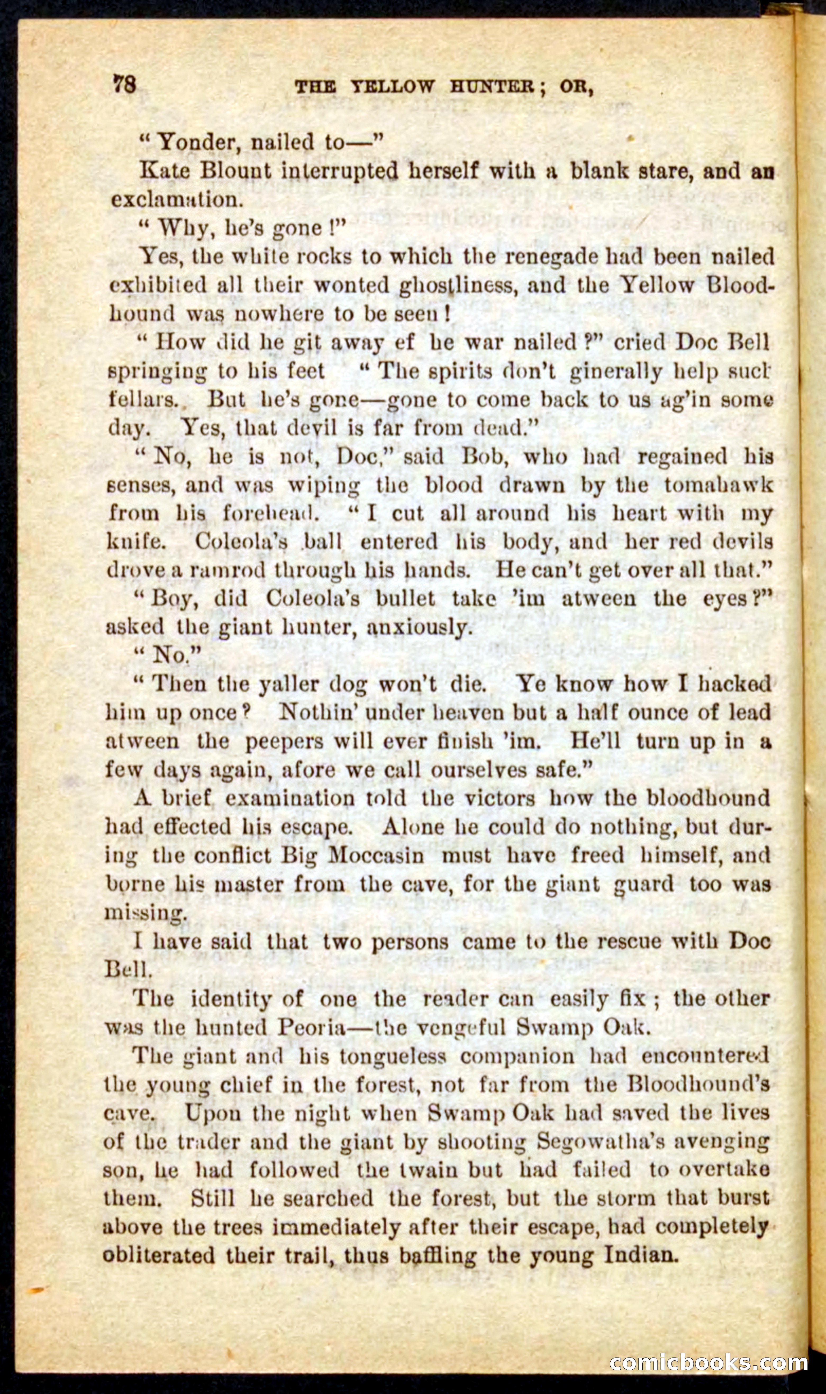 Beadle's Pocket Novels No. 69: The Yellow Hunter — page 74 of 100