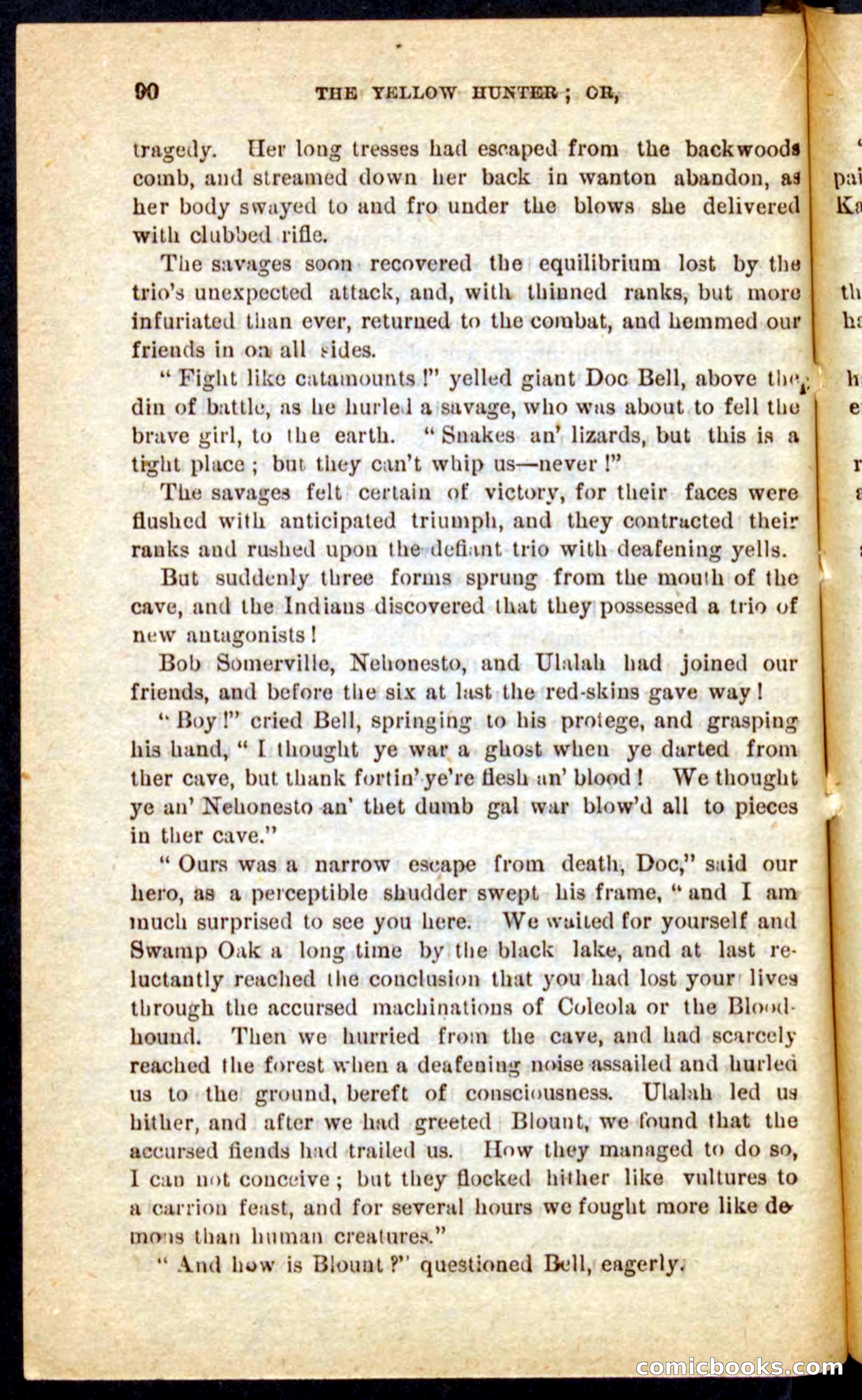 Beadle's Pocket Novels No. 69: The Yellow Hunter — page 86 of 100