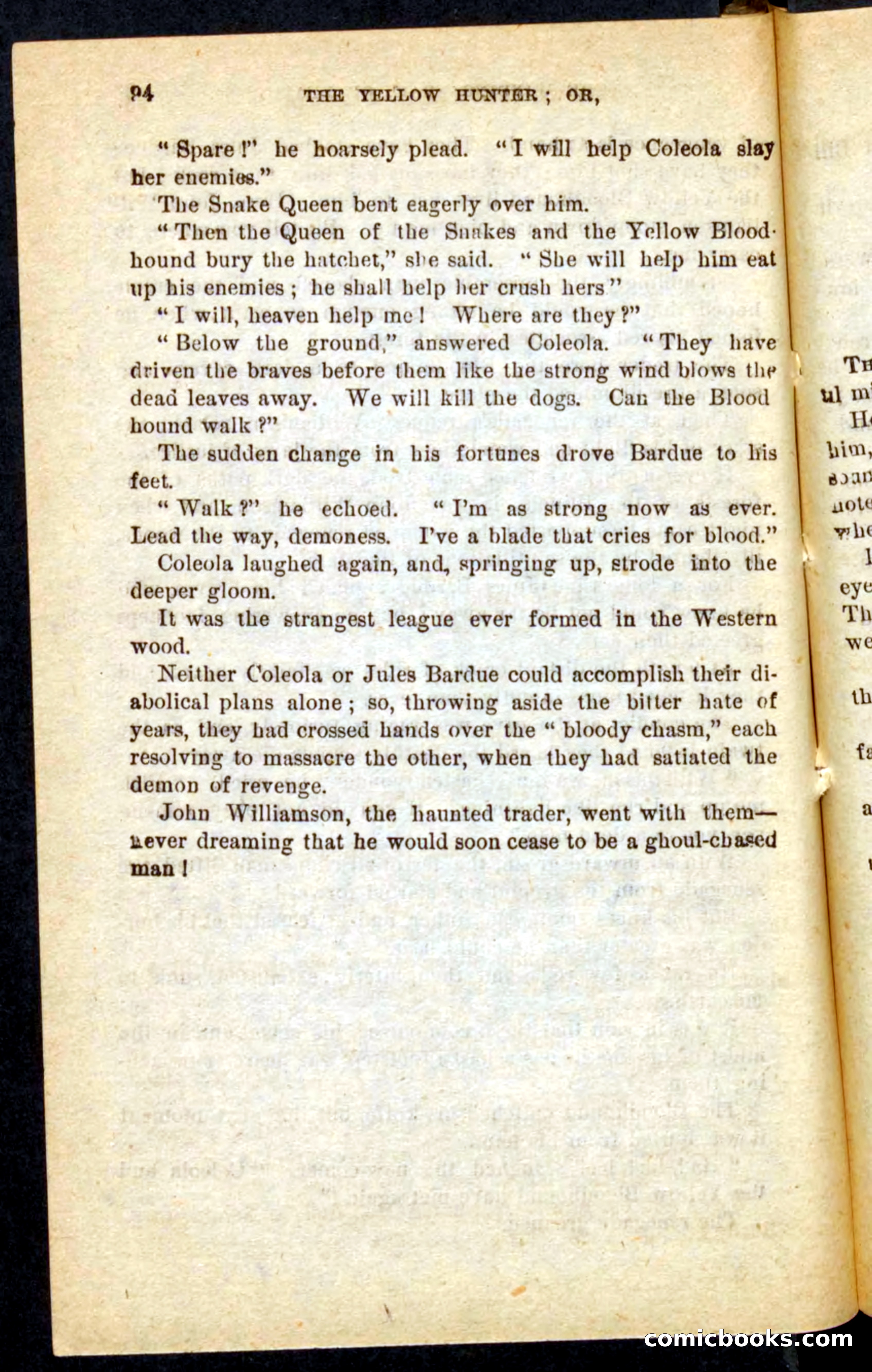 Beadle's Pocket Novels No. 69: The Yellow Hunter — page 90 of 100