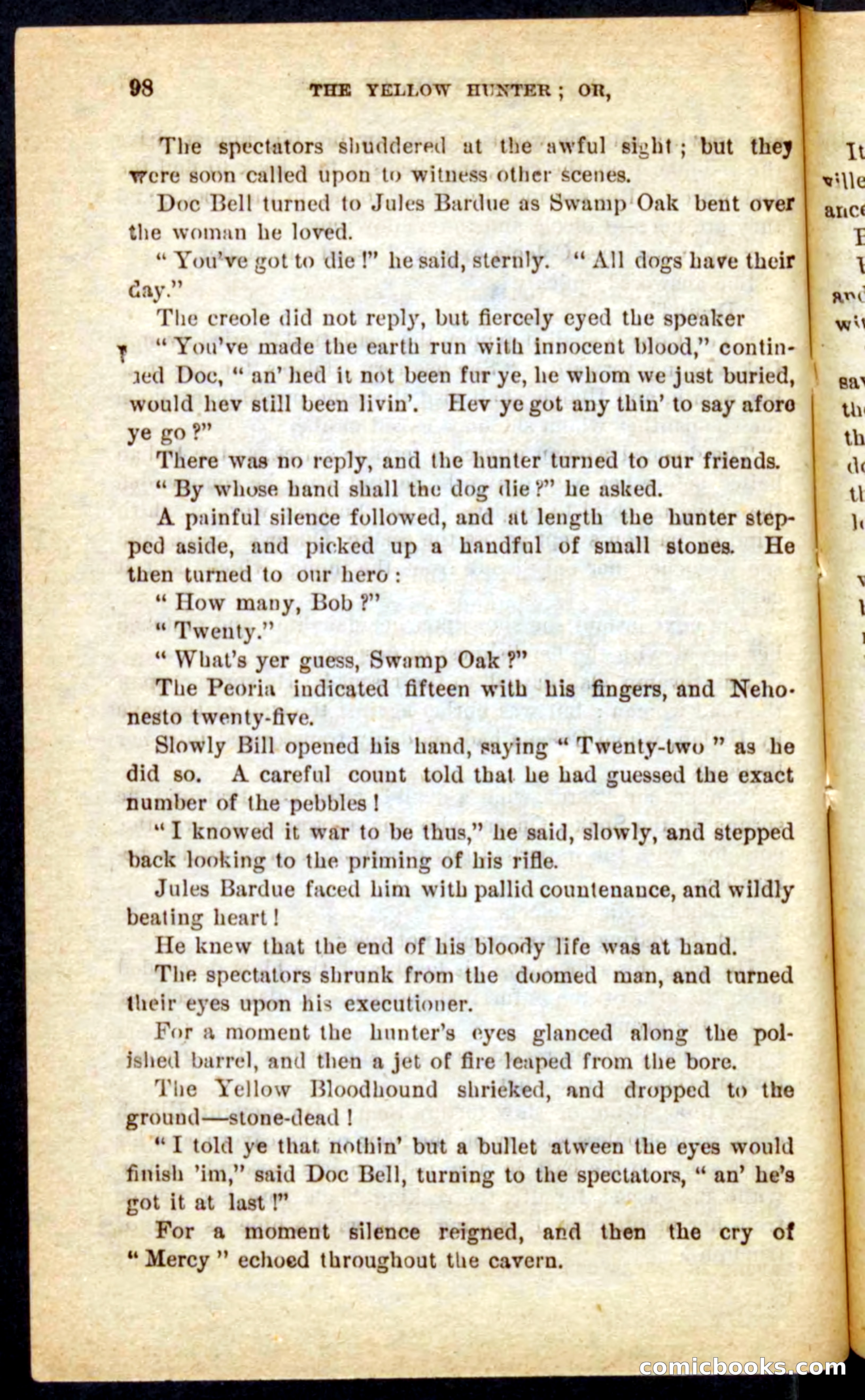 Beadle's Pocket Novels No. 69: The Yellow Hunter — page 94 of 100