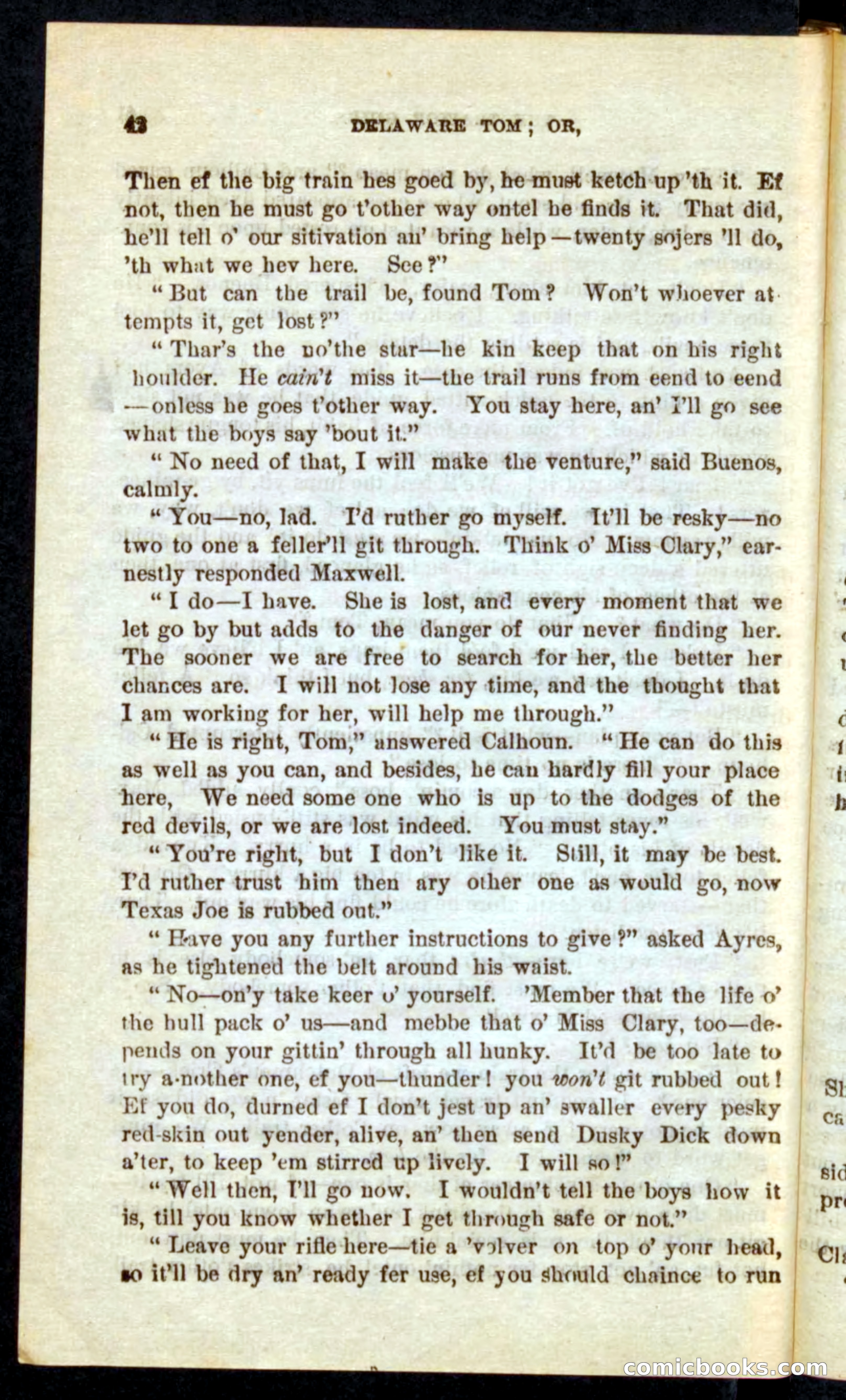 Beadle's Pocket Novels No. 71: Delaware Tom — page 38 of 100